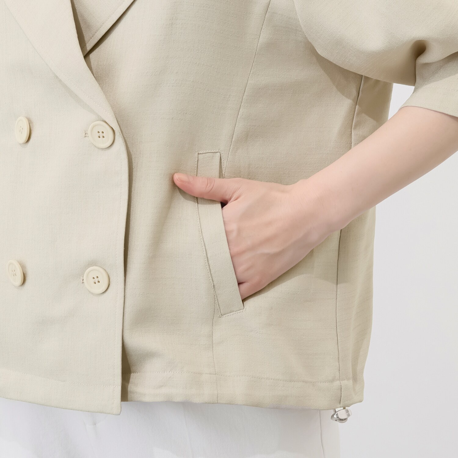 アンリック　オー　ブルー リネンタッチ セミダブルデザイン ライトジャケット