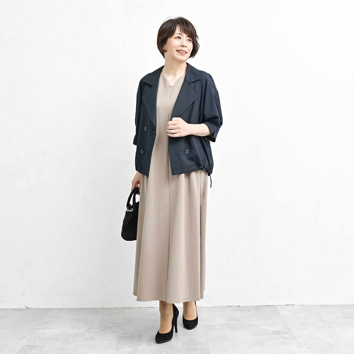 アンリック　オー　ブルー リネンタッチ セミダブルデザイン ライトジャケット