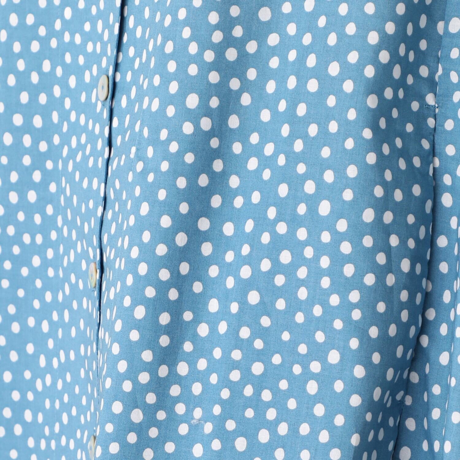 ＷＩＮＤ 綿ローン 水玉柄トップス