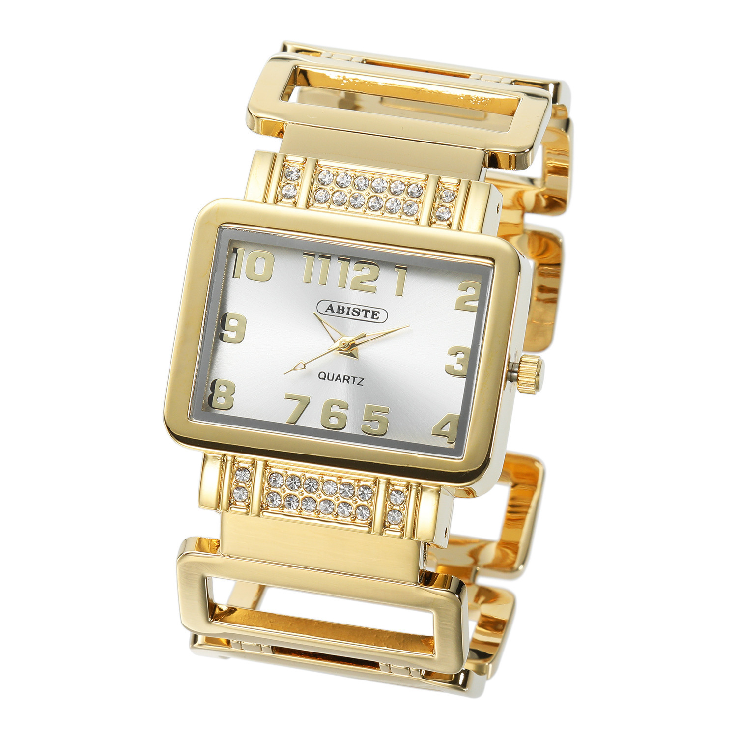 アビステ ウォッチ＆アクセサリーズ スクエアフェイス バングルウォッチ