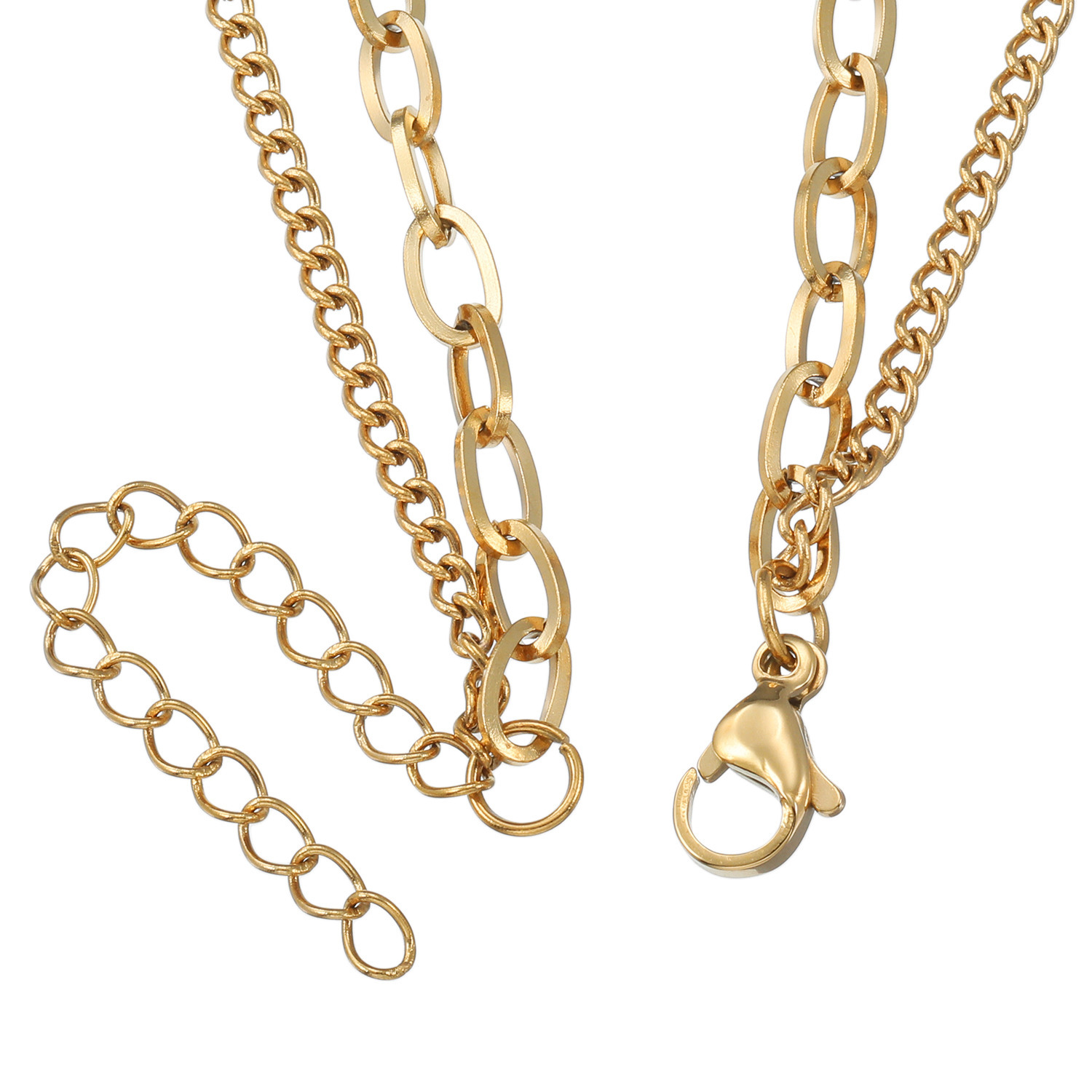 アビステ ウォッチ＆アクセサリーズ ステンレス ダブルチェーン ブレスレット