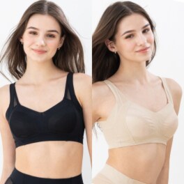 美人工房 消臭・速乾・接触冷感 “エアライト” ノンワイヤーブラ ２枚セット