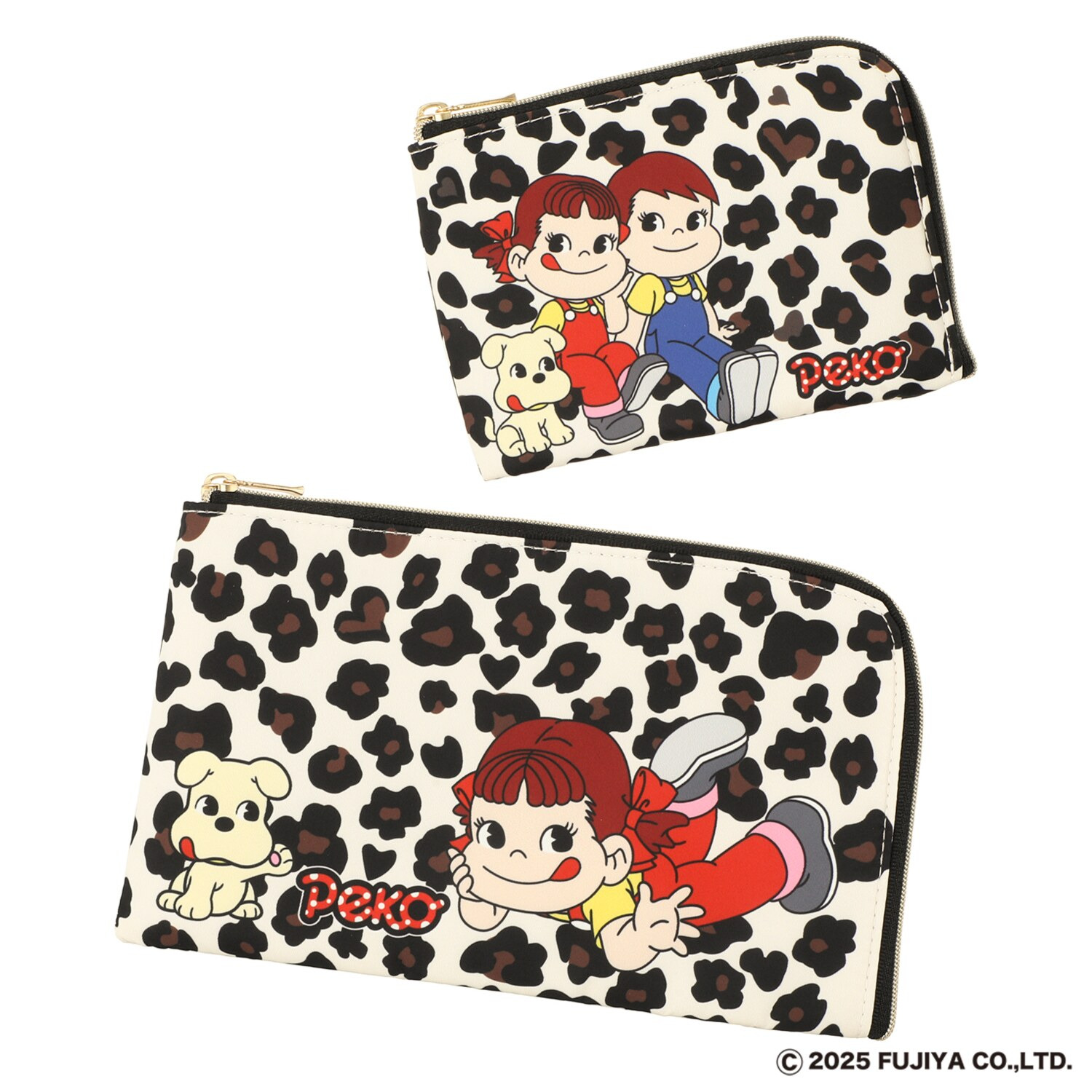 ペコちゃん Ｌ字ポーチ＆ コインパスケースセット 