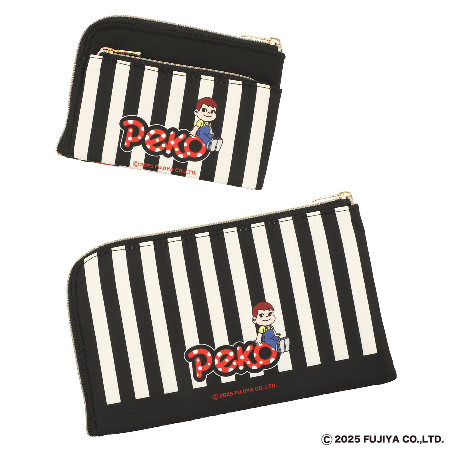 ペコちゃん Ｌ字ポーチ＆ コインパスケースセット 