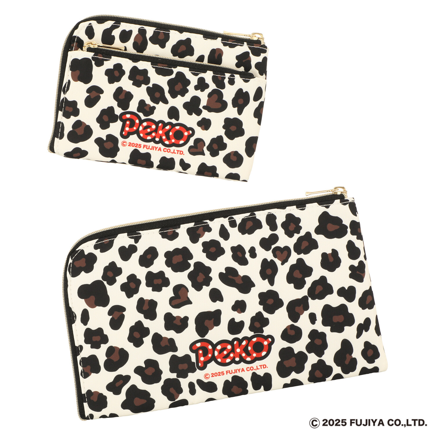 ペコちゃん Ｌ字ポーチ＆ コインパスケースセット 