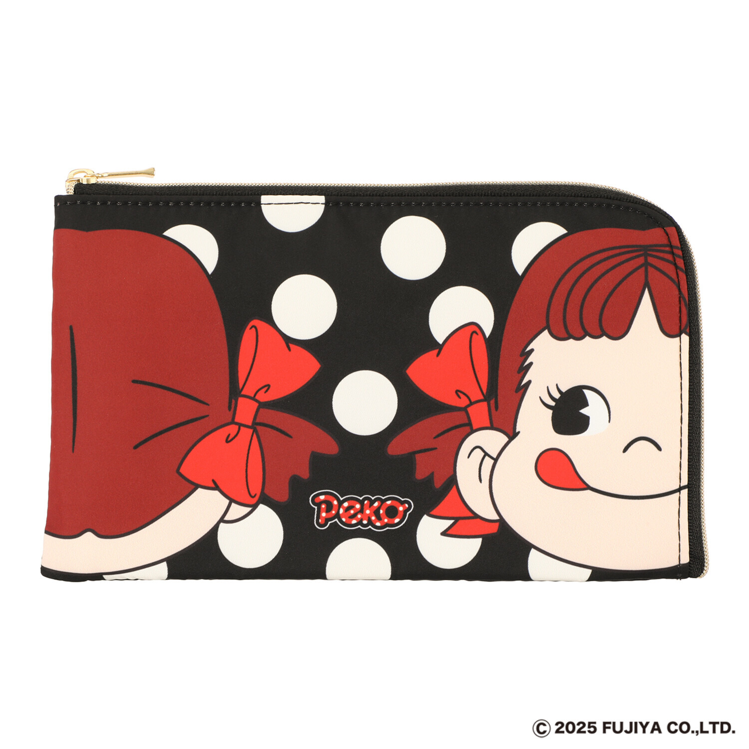 ペコちゃん Ｌ字ポーチ＆ コインパスケースセット 