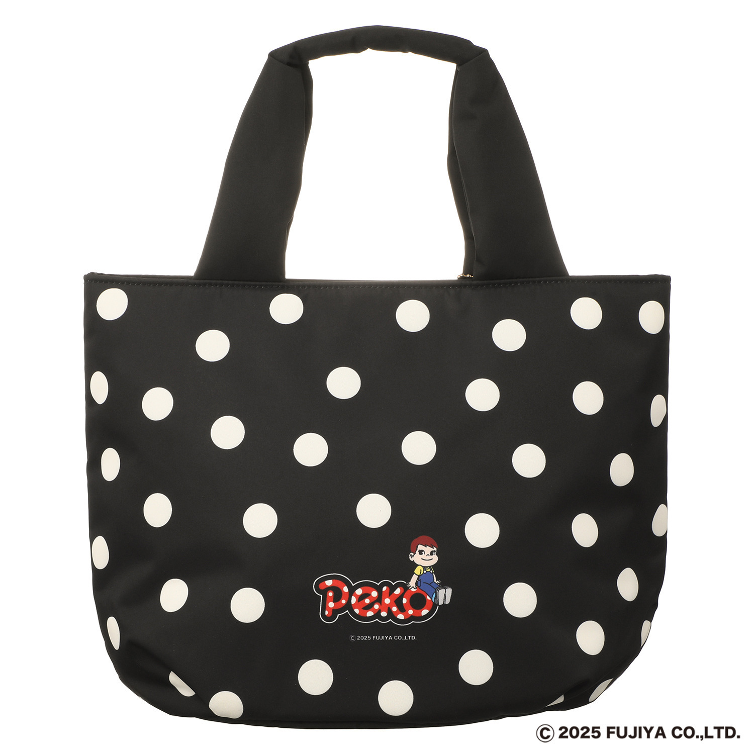 ペコちゃん ふっくらトートバッグ キャンディ型チャーム付き 