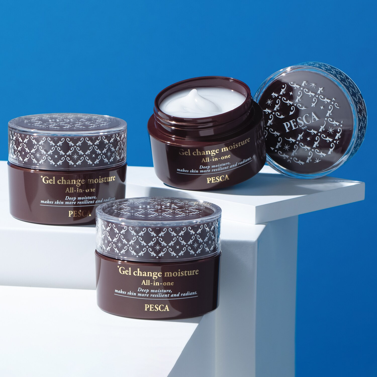 ペスカ トリプル薬用＆Ｗ美白！ シワ改善・美白ケア・ 肌あれ防止ケア！ 薬用オールインワンジェル 薬用リンクル ホワイトゲル−ＥＸ ３個セット