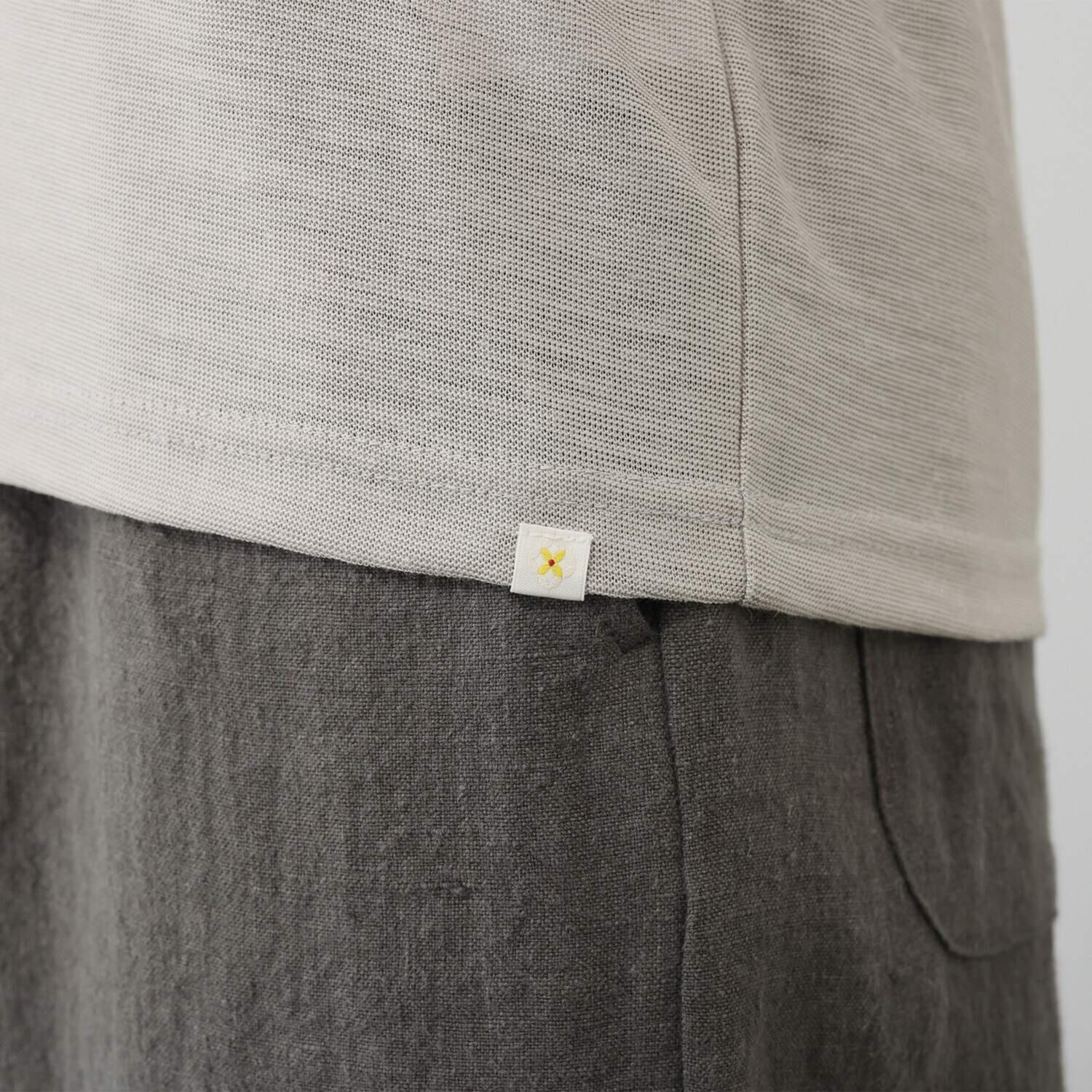 たおやか美 日本製 麻１００％ シルクプロテイン加工 ウォッシャブル ノースリーブプルオーバー