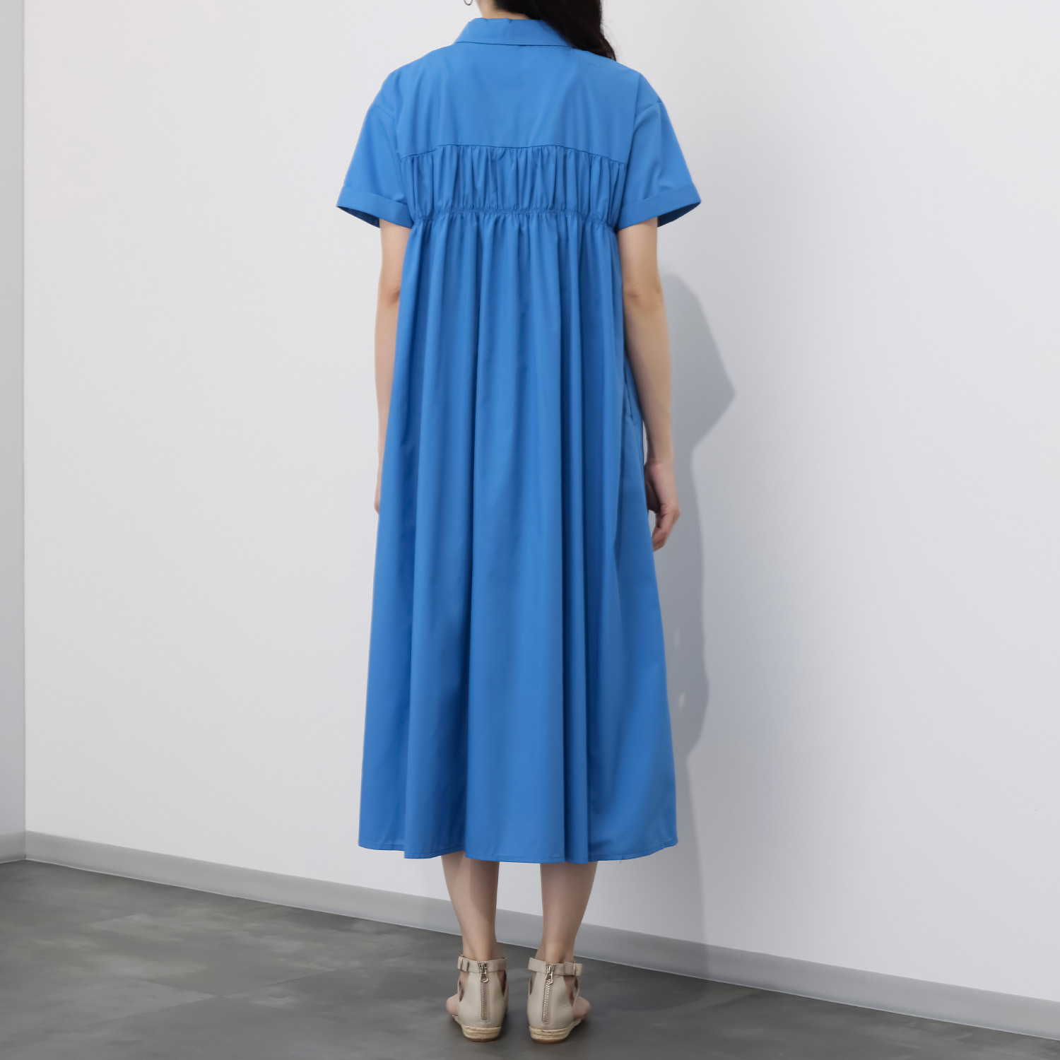 エピデミーク ギャザー シャツワンピース