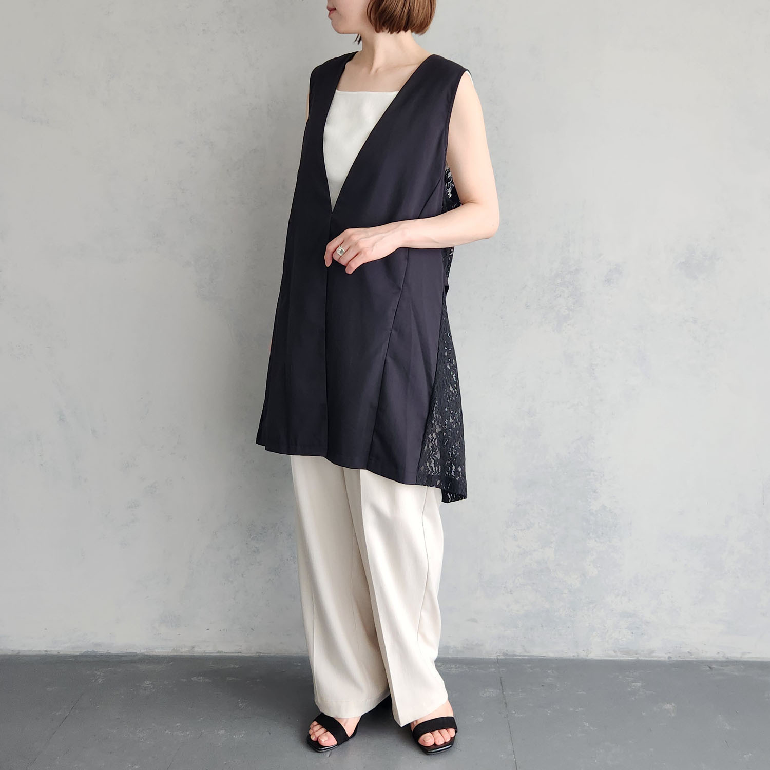 エピデミーク 後ろレース ジレ