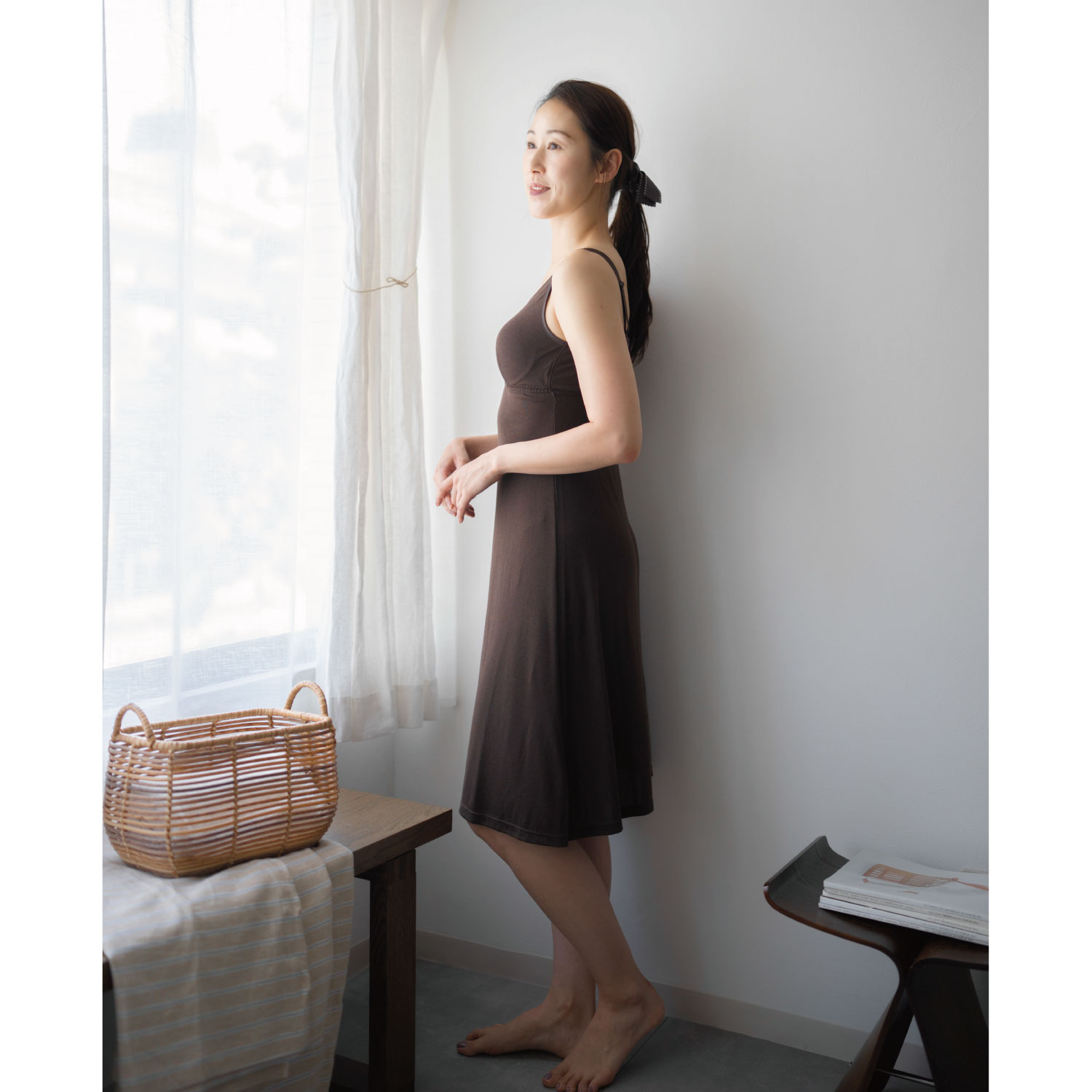 ヘ・エラ 抗菌防臭・接触冷感 サラ涼タッチ カップ付スリップ