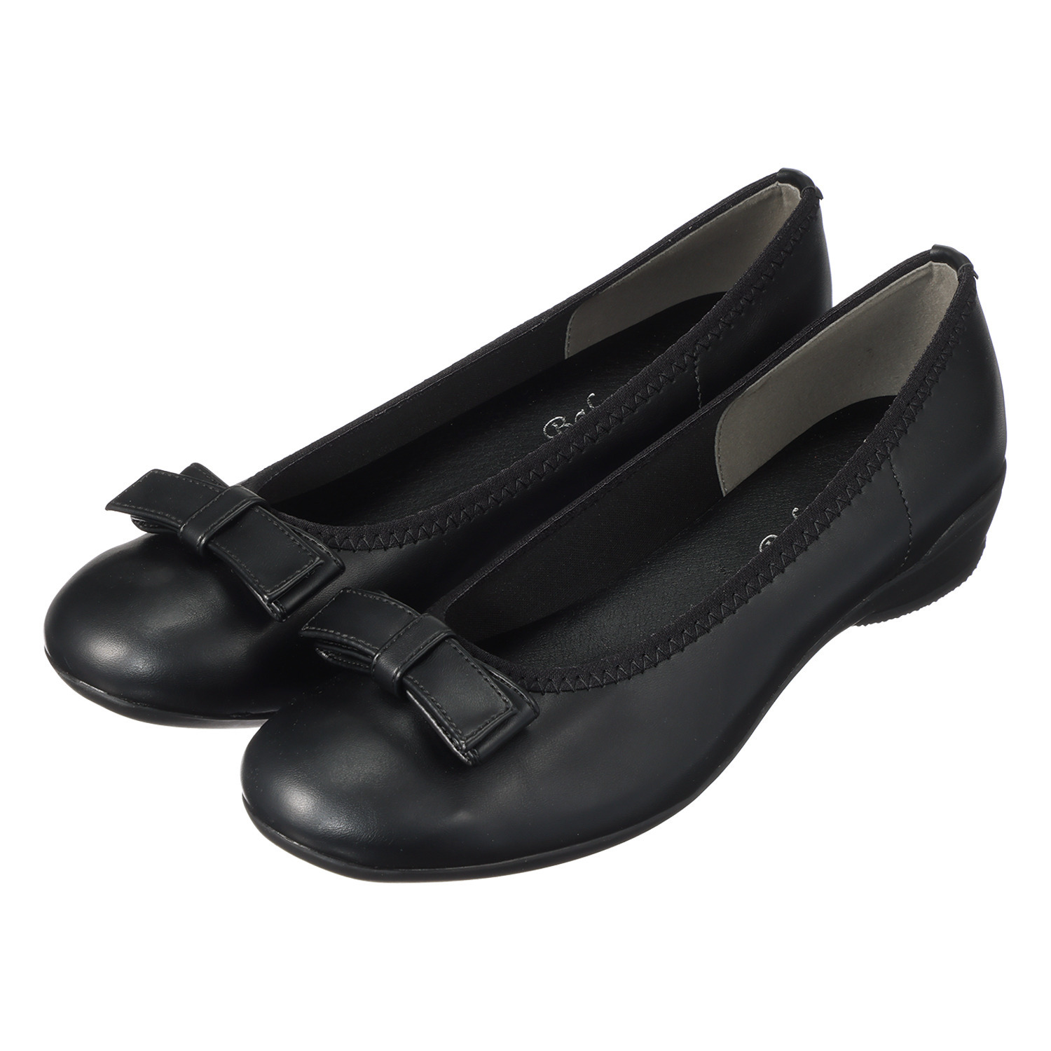 ブランコワール 防水 リボンデザイン 軽量ローファーパンプス