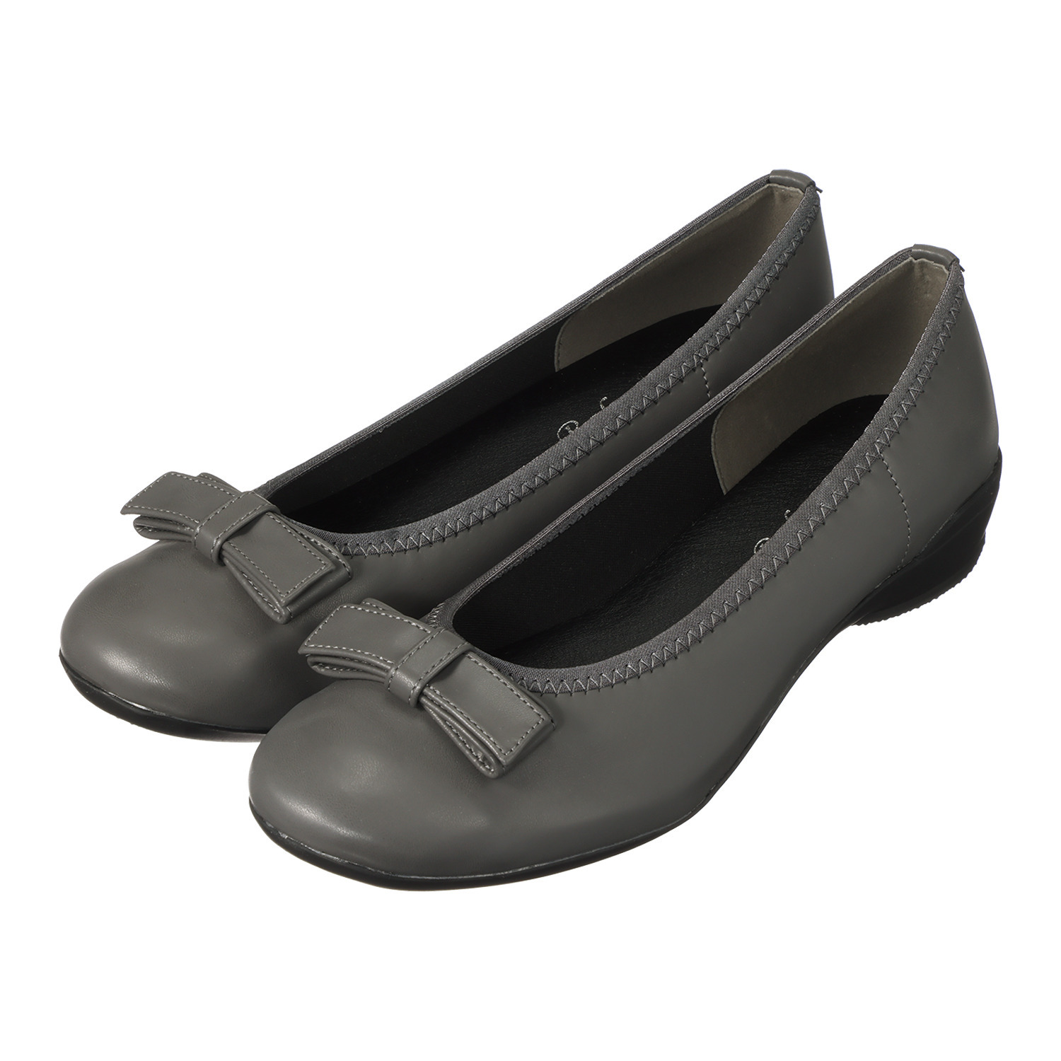 ブランコワール 防水 リボンデザイン 軽量ローファーパンプス