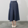 エスポア ダンガリー アシンメトリーデザイン フレアースカート