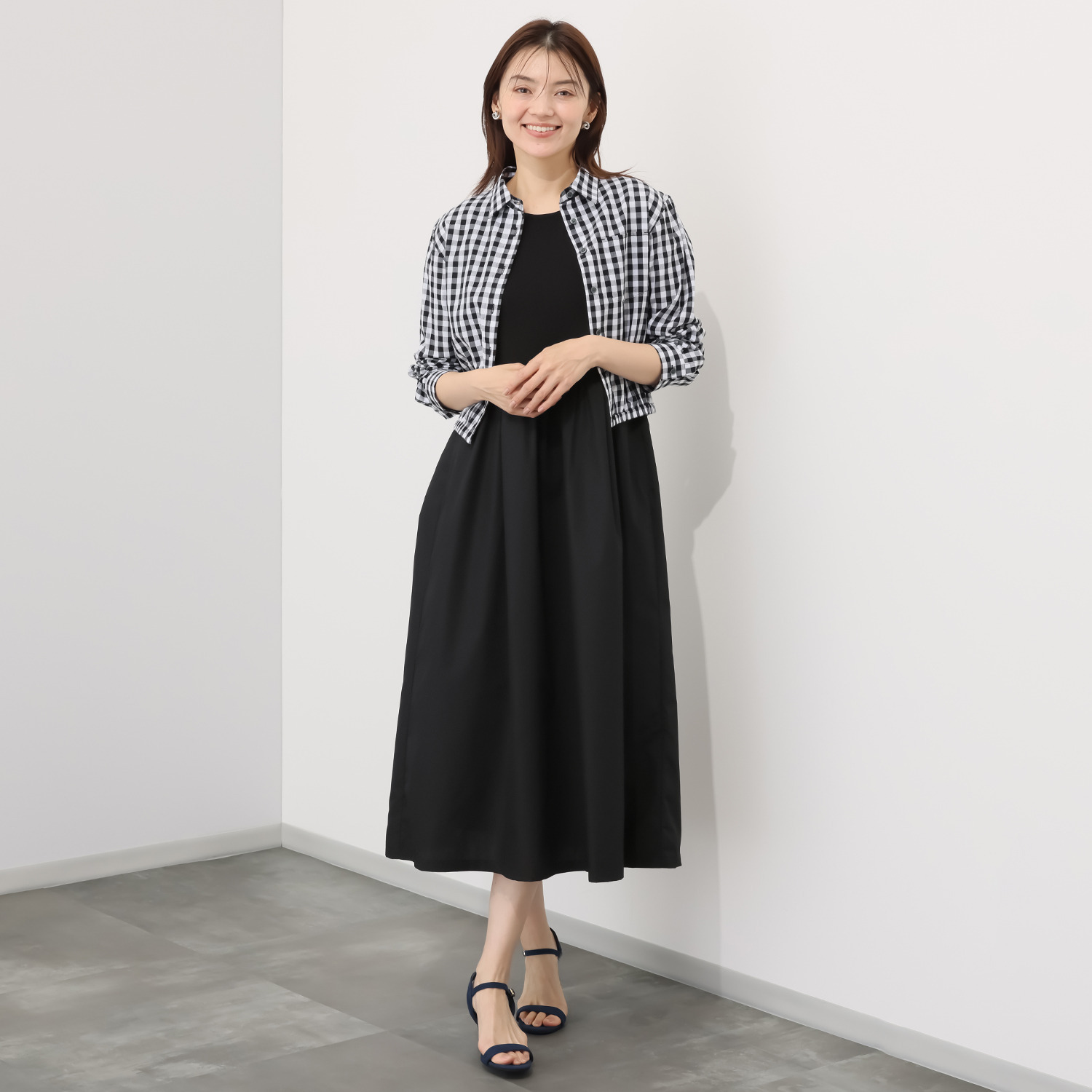 タマミ　ワタナベ ドッキング風ワンピース “ブレッド＆バター”