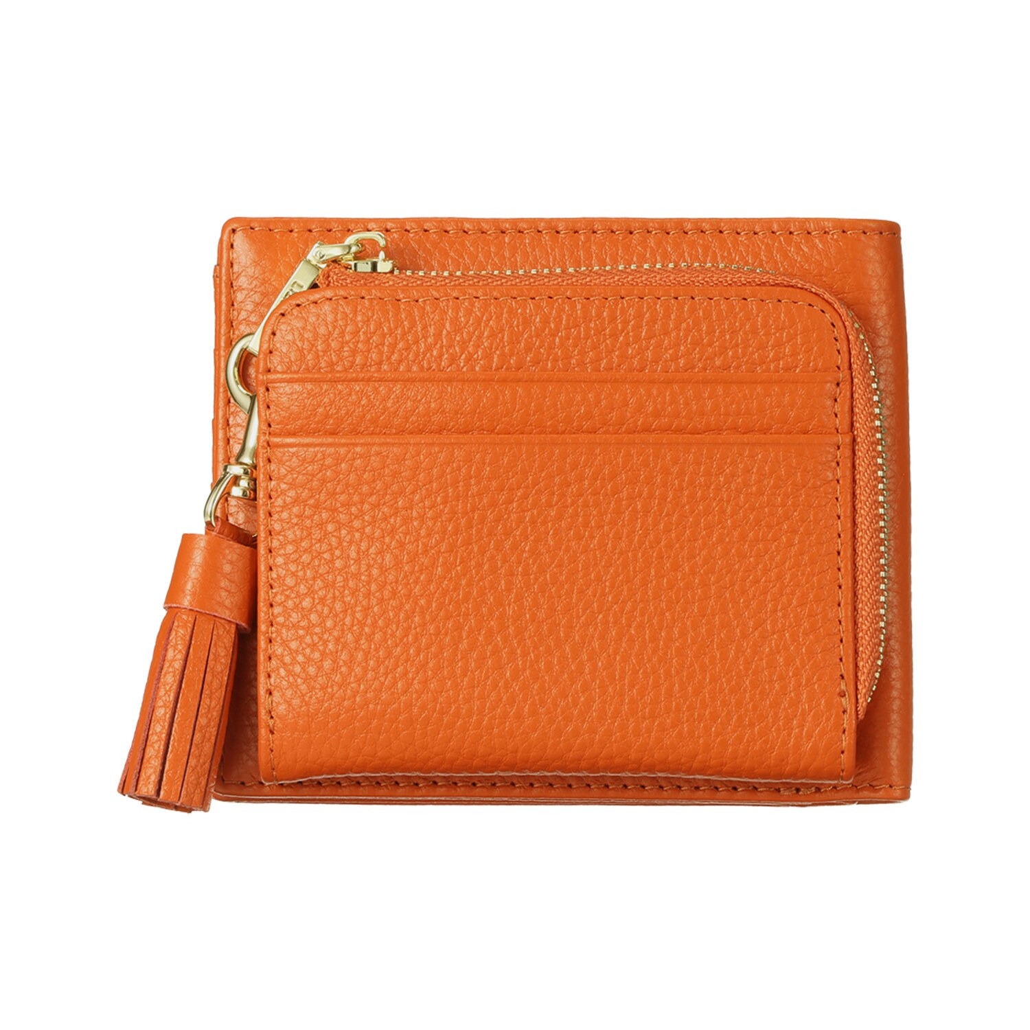 リズデイズ 牛革タッセル 二つ折り財布