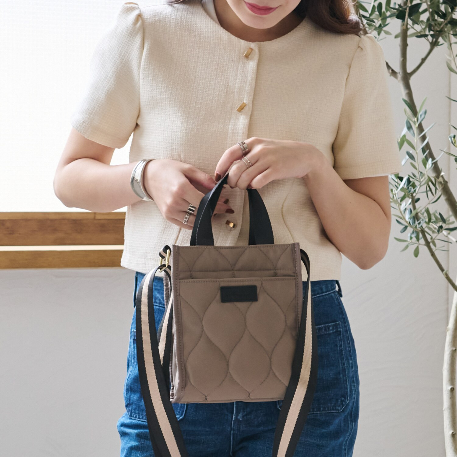 リズデイズ キルティング ２ウェイ ミニショルダーバッグ