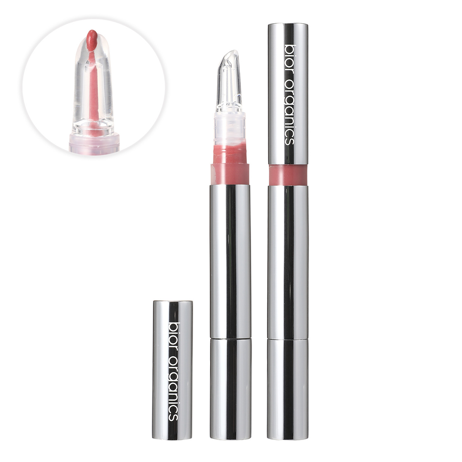 ビオール　オーガニクス 美容成分１００％ シアーな色合い粘膜グロス オーガニック カラーリップセラム ＜シアーマゼンタルビー＞ ２本セット