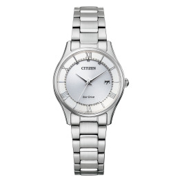 シチズンコレクション ラウンドフェイス ステンレスベルト 電波ソーラーウォッチ ＜シルバーカラー＞