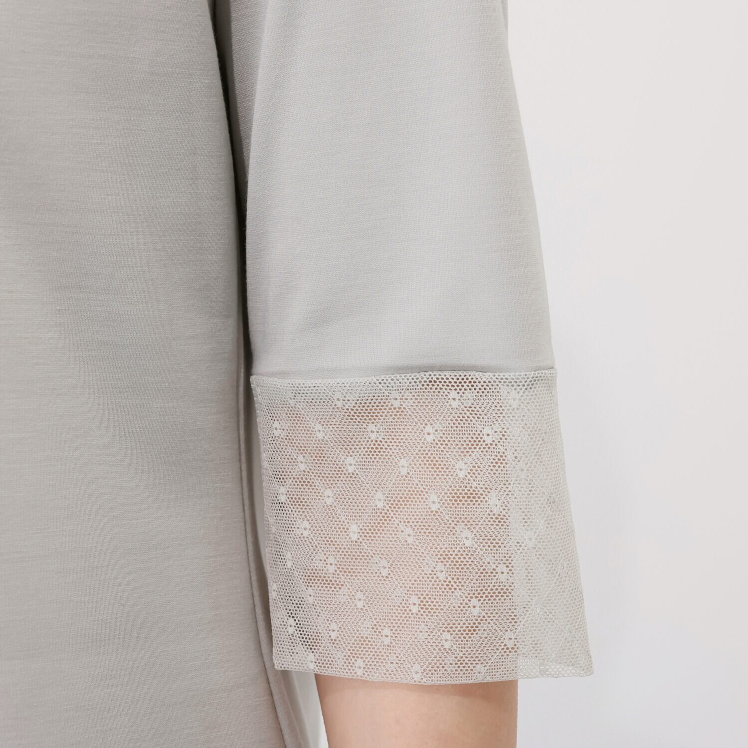 エムジェイアール　バイ マチコ　ジント　ロンドン ダイヤ柄チュールコンビ プルオーバー