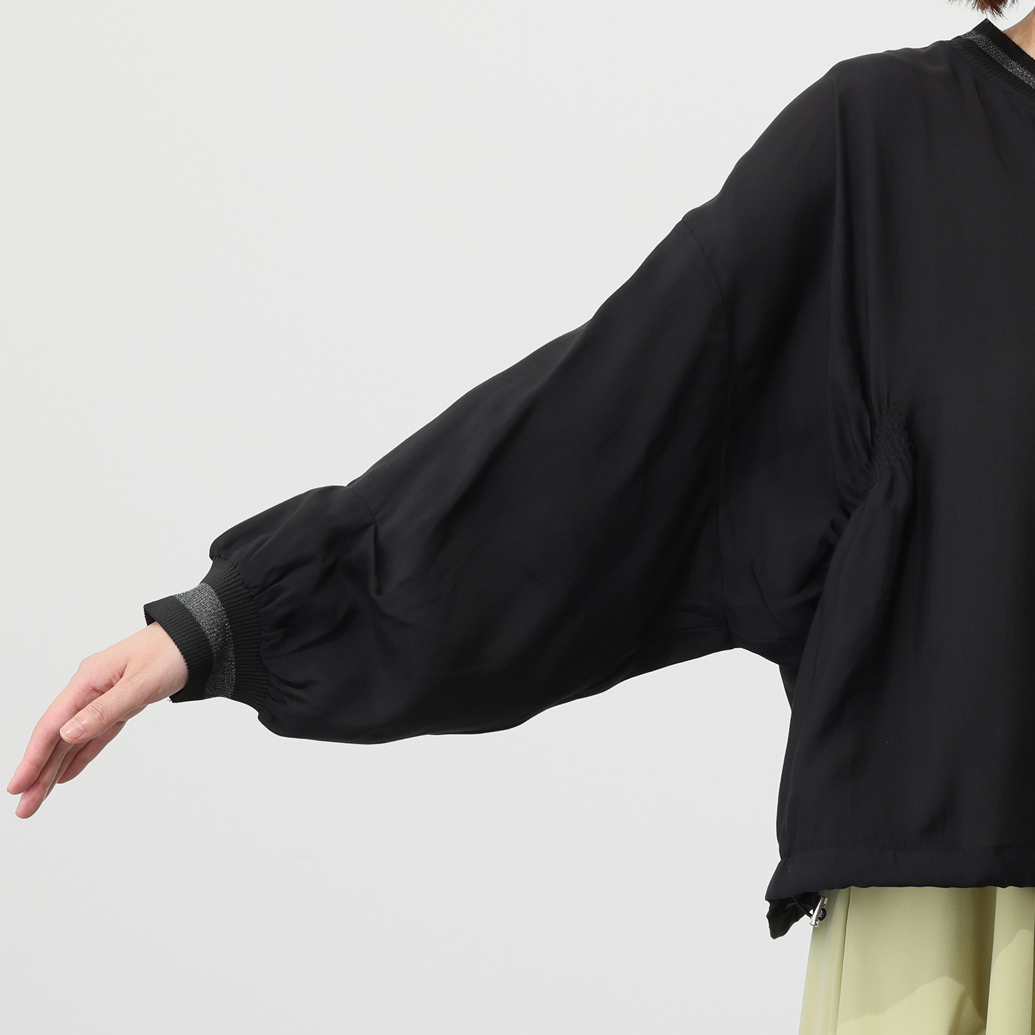 エイティーエイト ディグリー リブアクセント シアーブルゾン