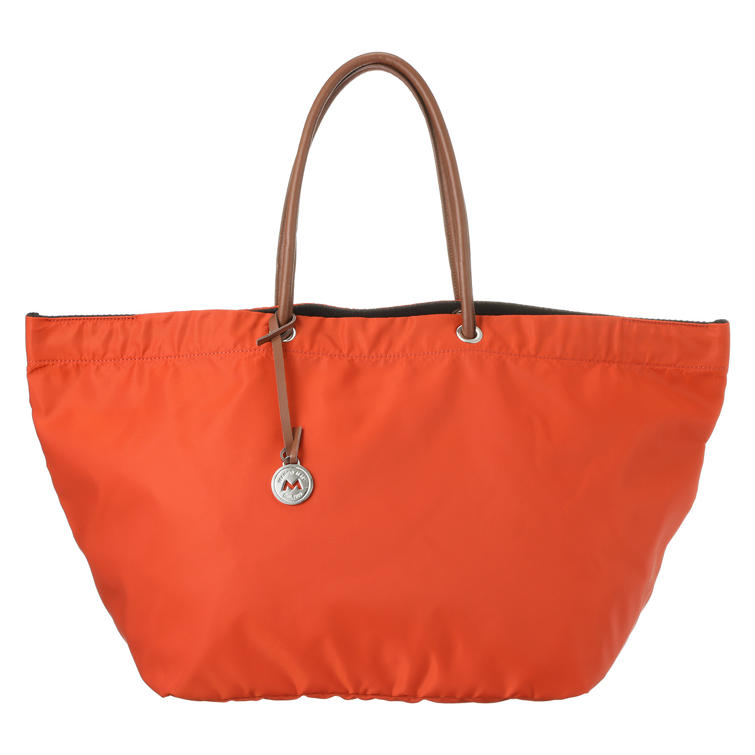 マルコマージ イタリア製 革ハンドル ナイロンバッグ