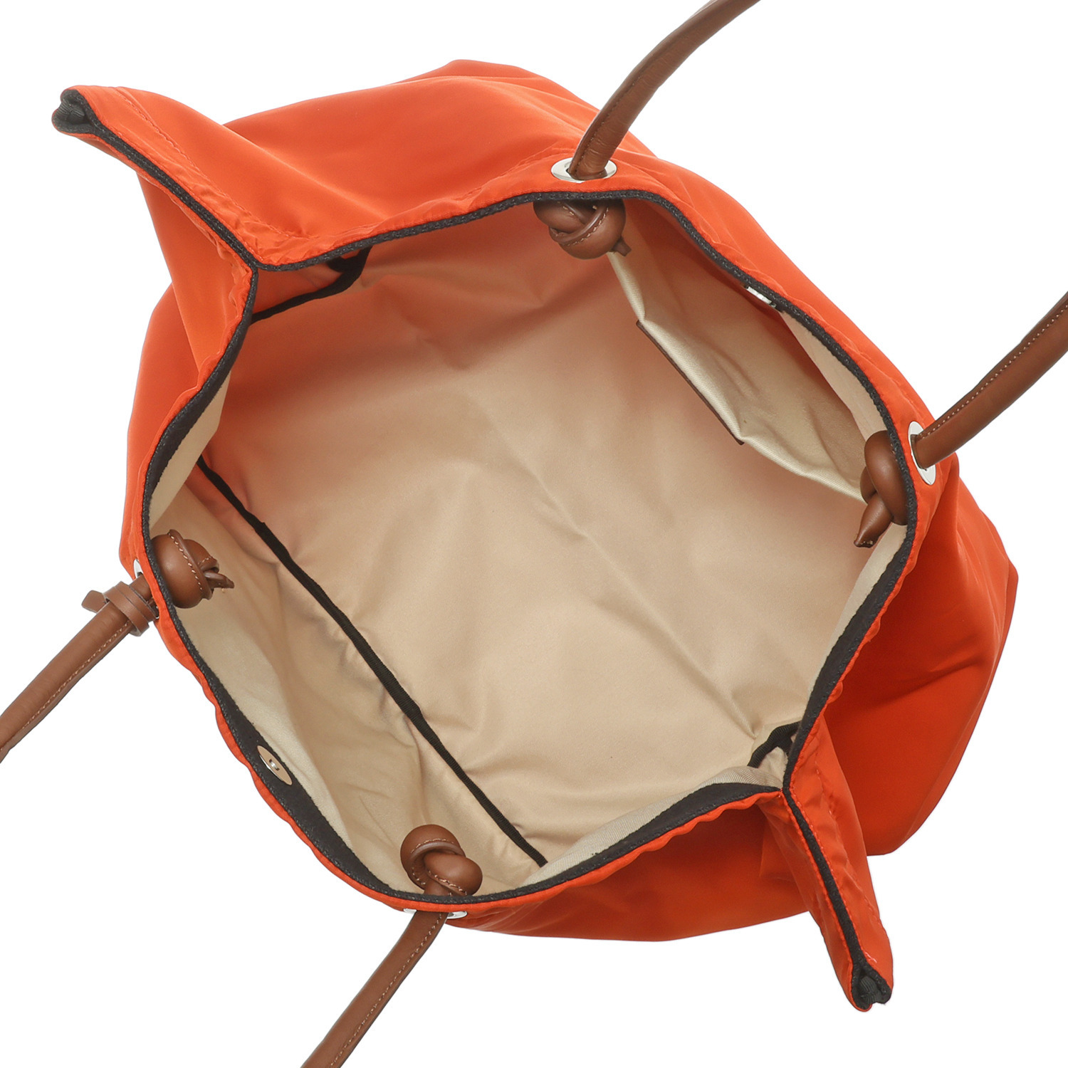 マルコマージ イタリア製 革ハンドル ナイロンバッグ