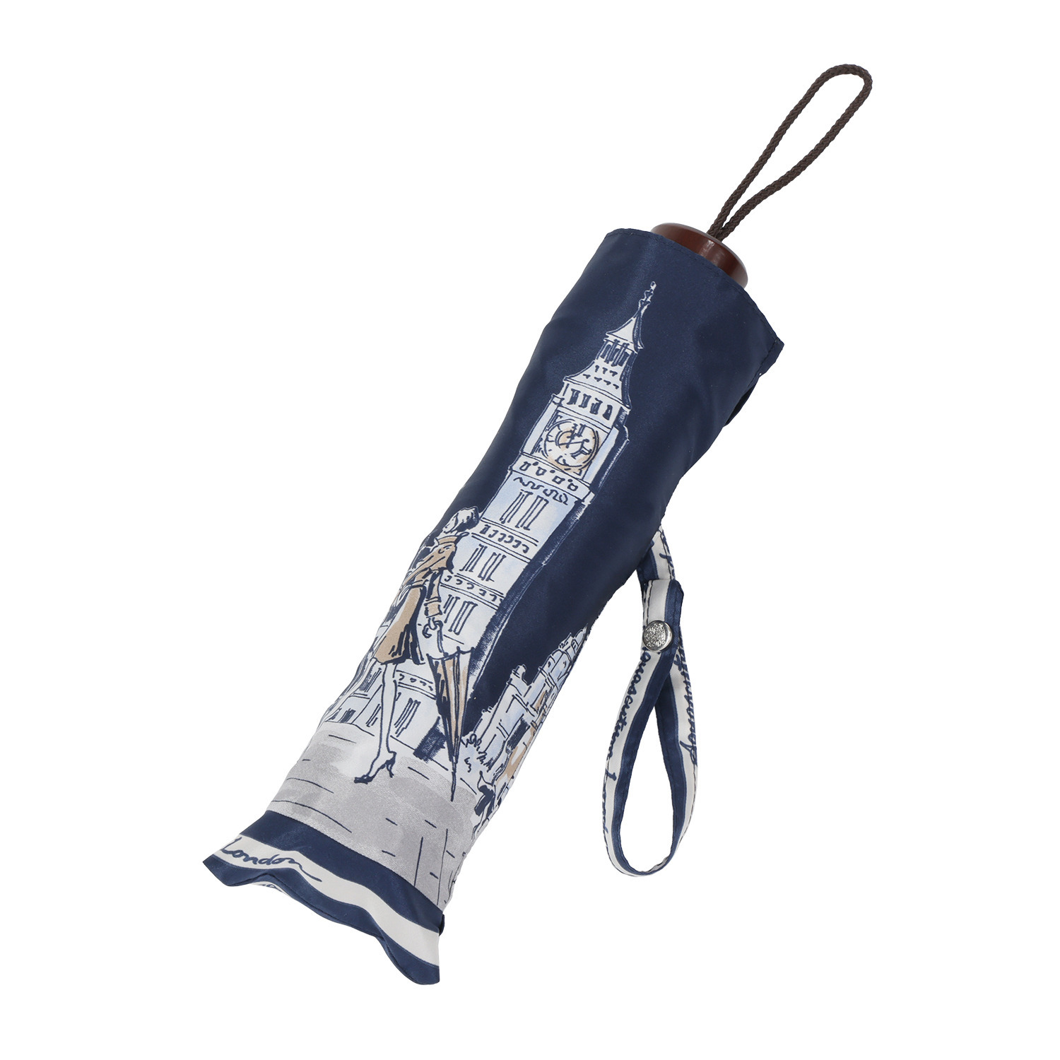 アクアスキュータム ウォーキングガール デザイン 折りたたみ傘