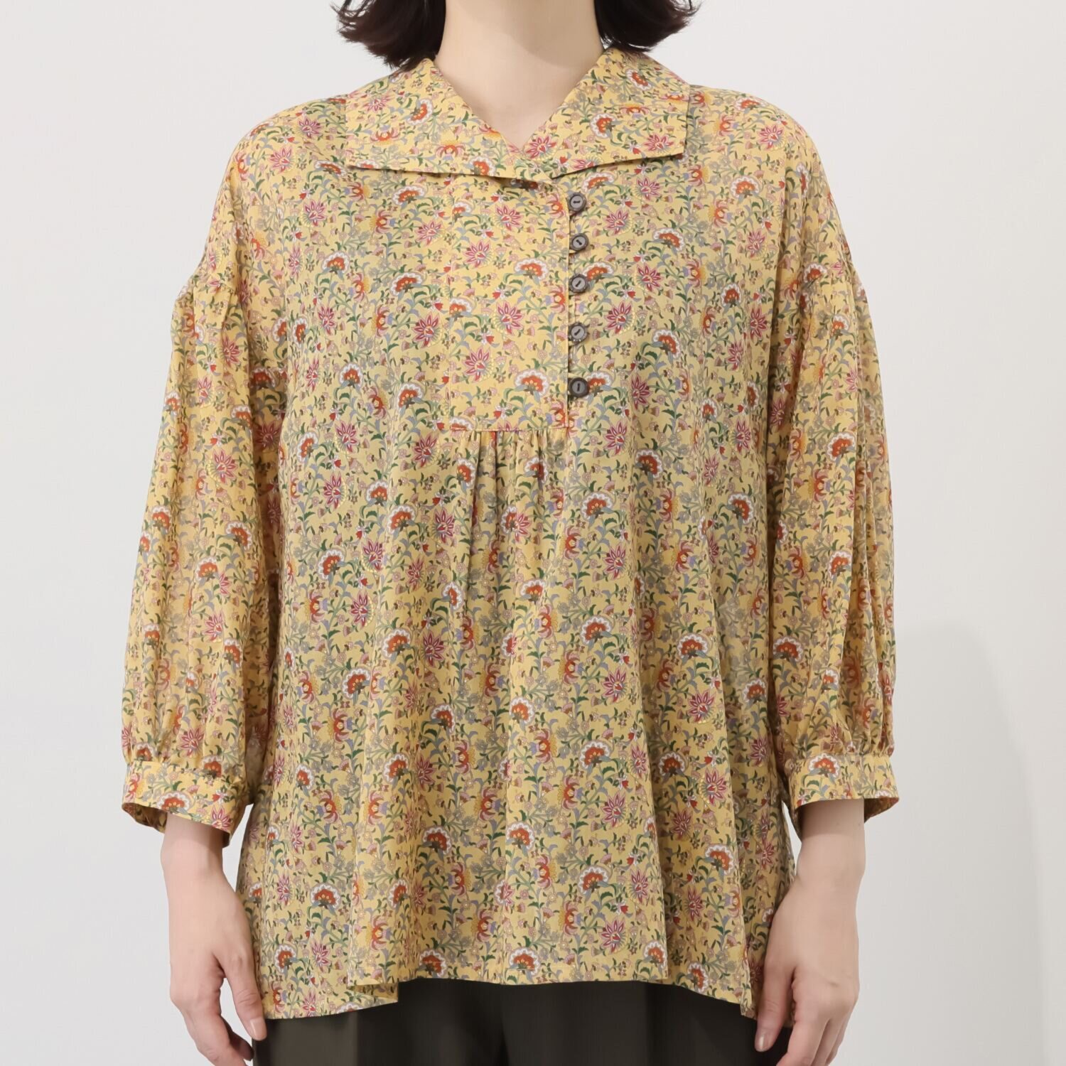 シルクロードクラブ ゴア柄 プルオーバーブラウス