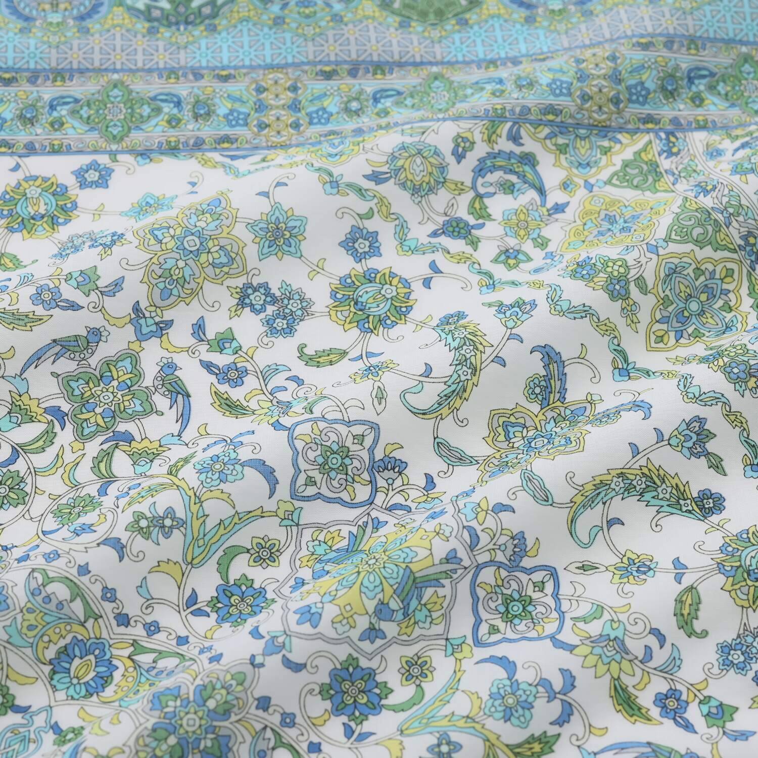 シルクロードクラブ コンスタンティノープル柄 大判コットンスカーフ