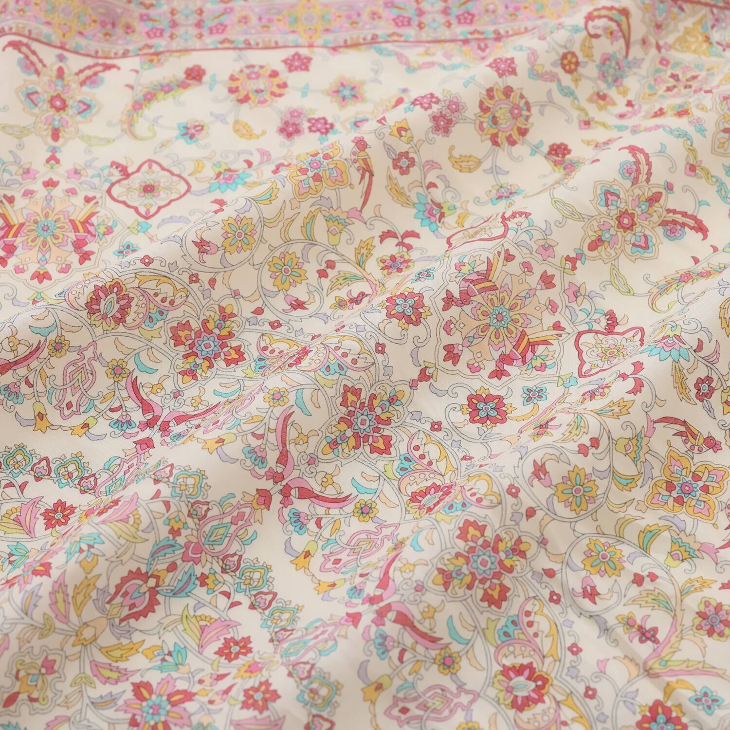 シルクロードクラブ コンスタンティノープル柄 大判コットンスカーフ