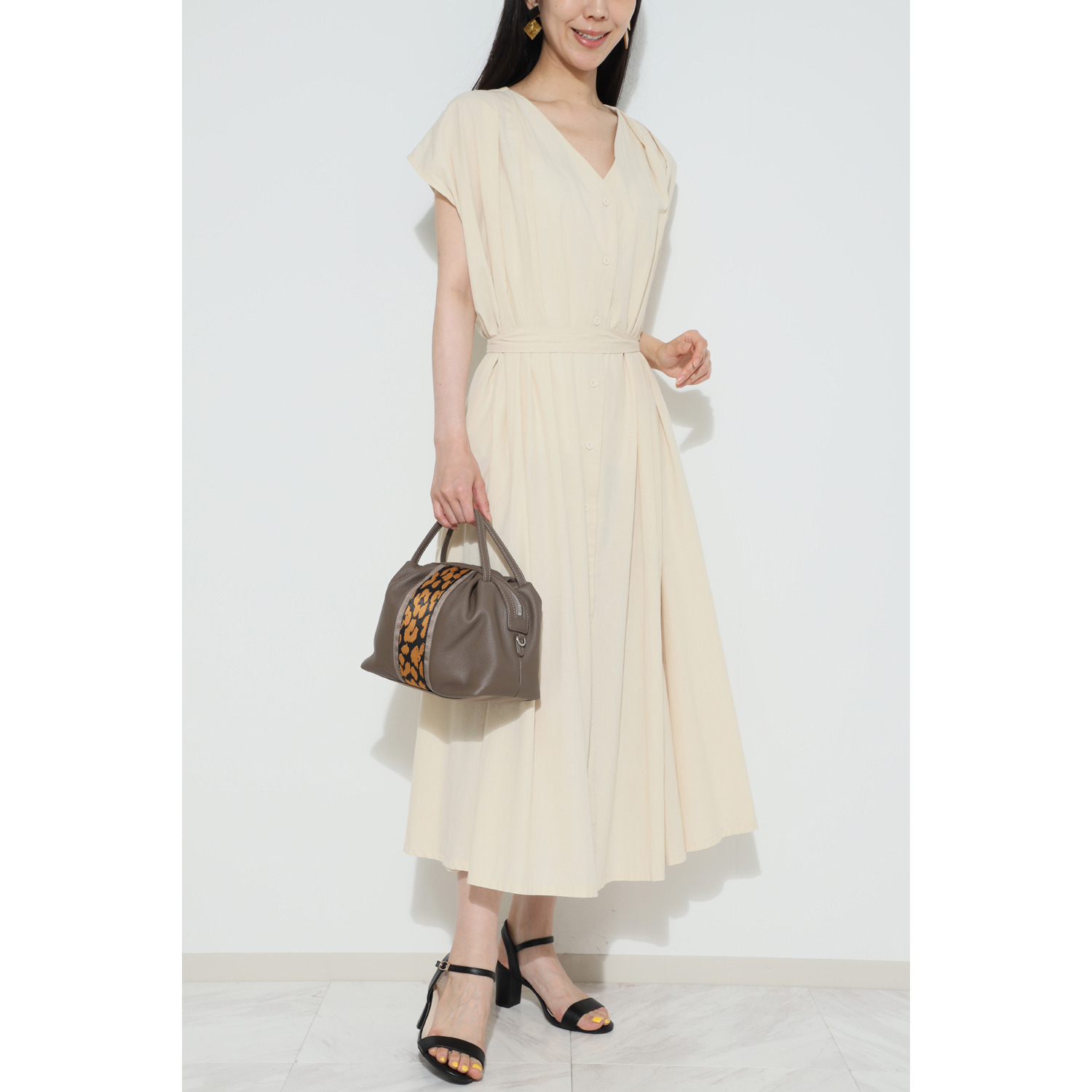 オリタタ 牛革 テープデザイン ２ウェイバッグ