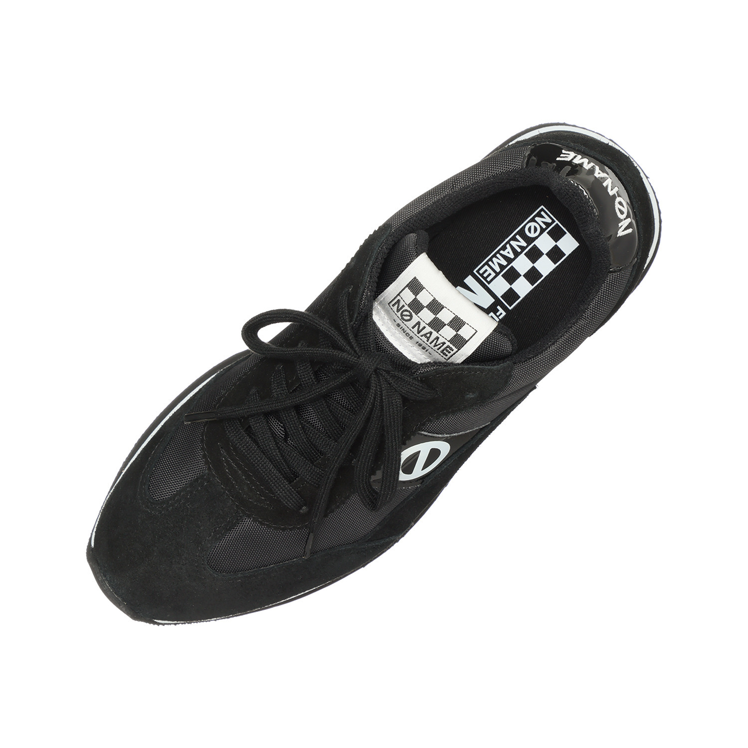 ノーネーム 牛革スエードアクセント 厚底スニーカー “フレックスジョガー”