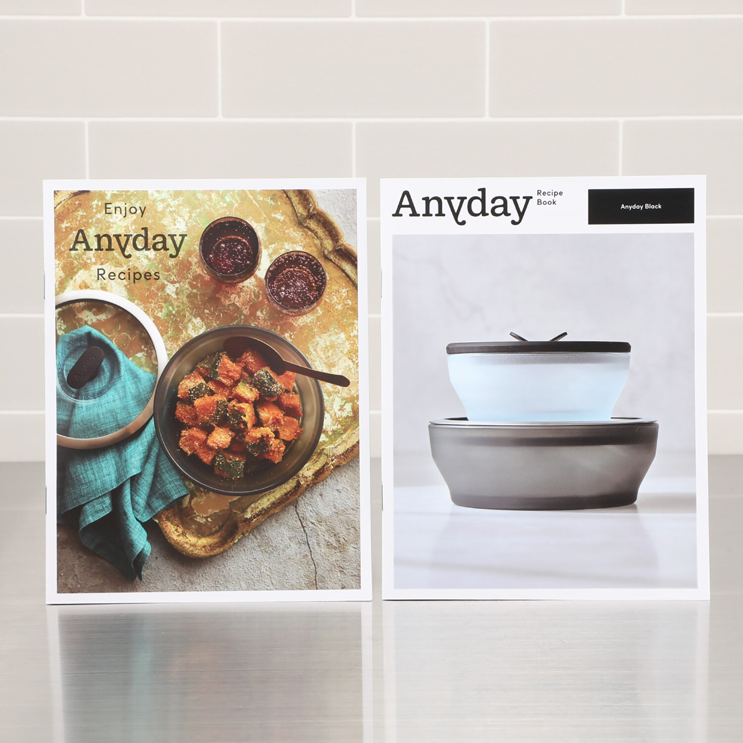 これ１つで 下ごしらえ！調理！ サーブ！保存！ができる 簡単に お料理が楽しめる調理器具 マイヤーエニデイブラック レシピ増量２ピースセット ＜１８ｃｍ＆１４ｃｍ＞