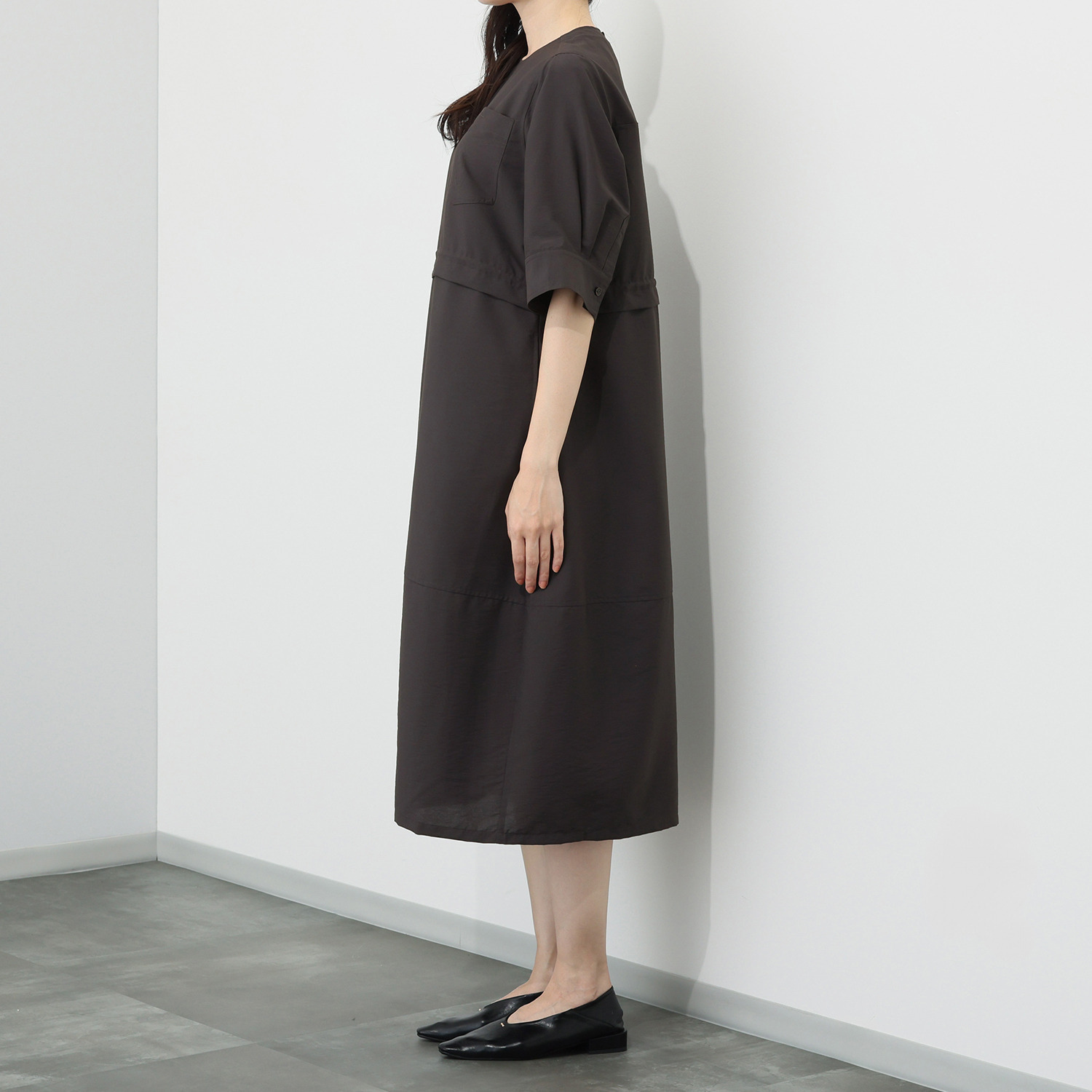 リラリー ＵＶカット・接触冷感 ドローストリング リラックスフォルム ワンピース