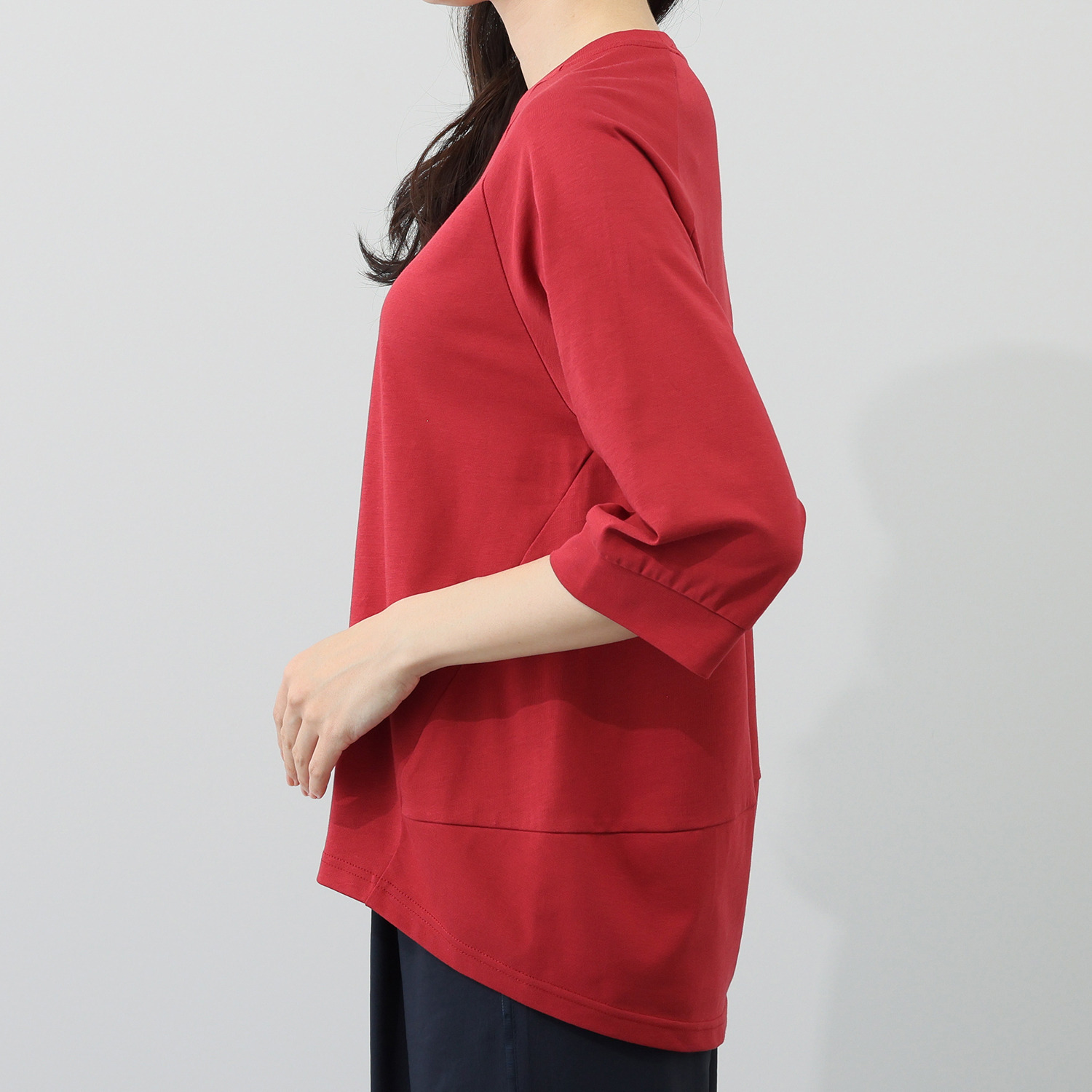 リラリー リラックスフォルム 刺しゅう入りＴシャツ