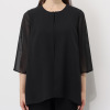 ニュイ ブラックフォーマル 洗濯機で洗える！ 前開きシフォンブラウス