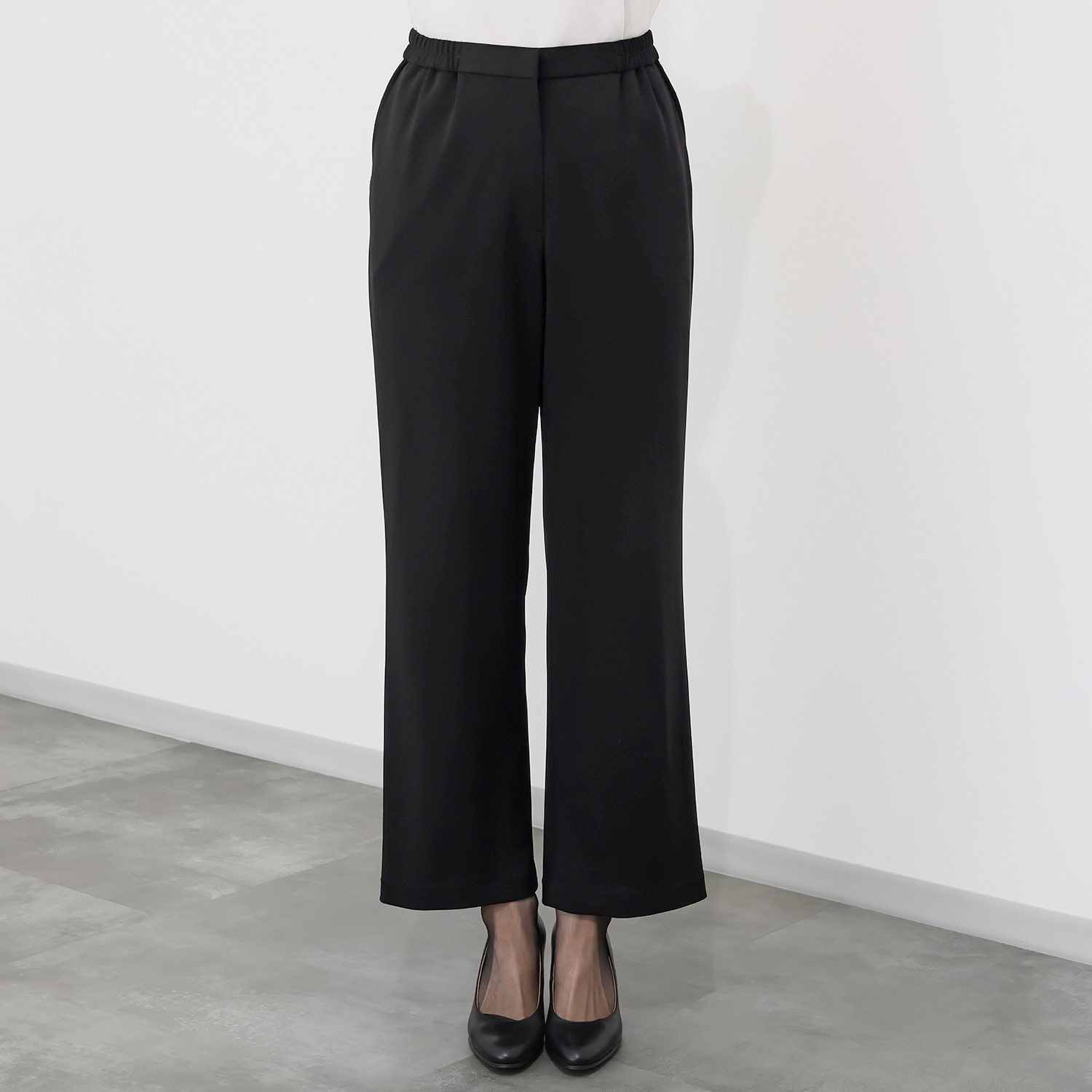 ニュイ ブラックフォーマル 洗濯機で洗える！ ニットパンツ