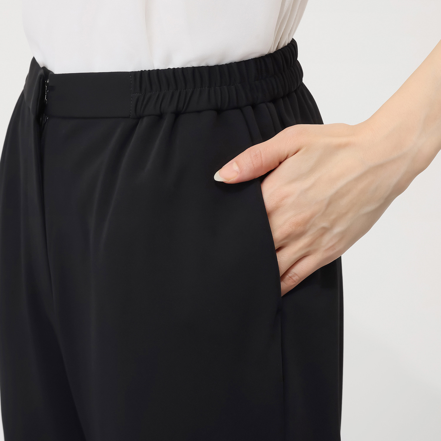 ニュイ ブラックフォーマル 洗濯機で洗える！ ニットパンツ