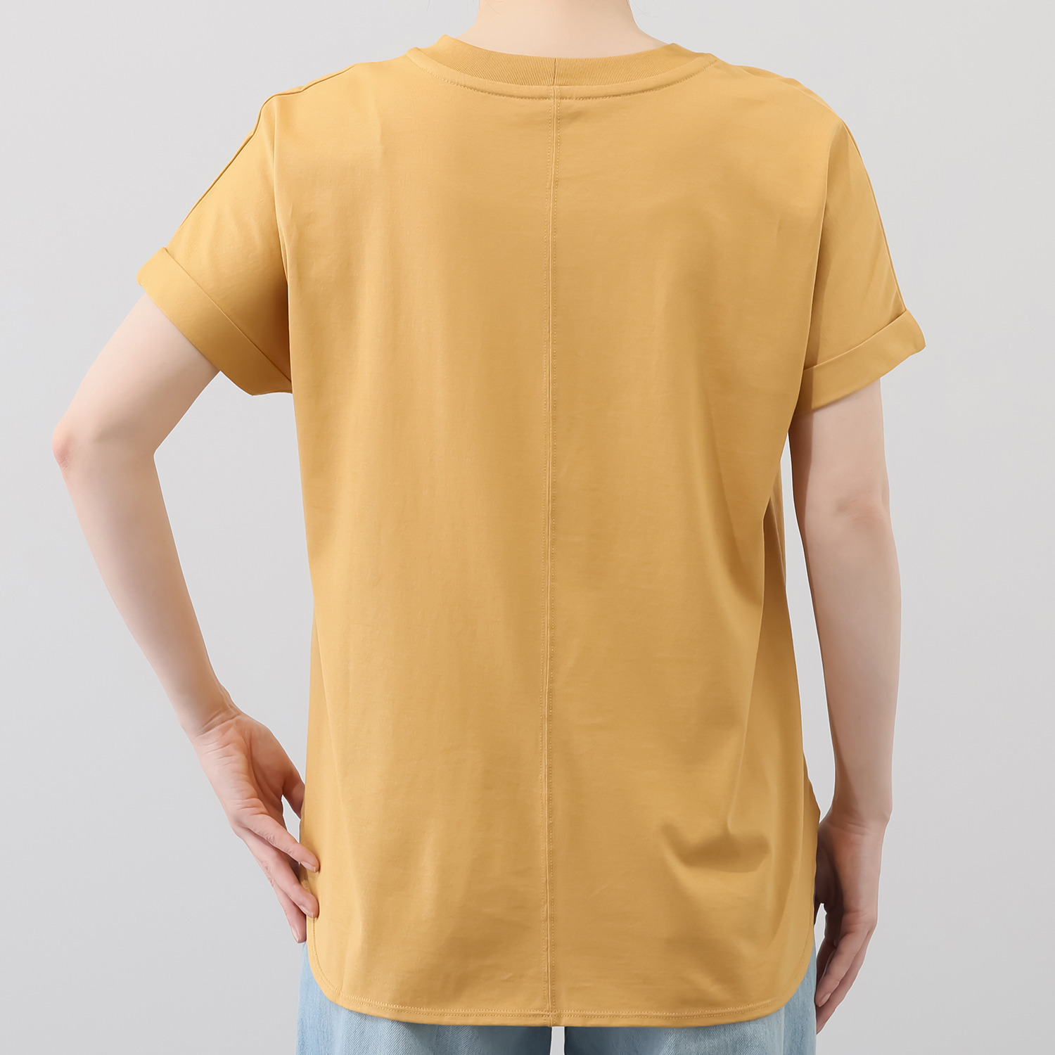 ルナリア 接触冷感・シルケット加工 ひやさらコットン ドルマン半袖Ｔシャツ