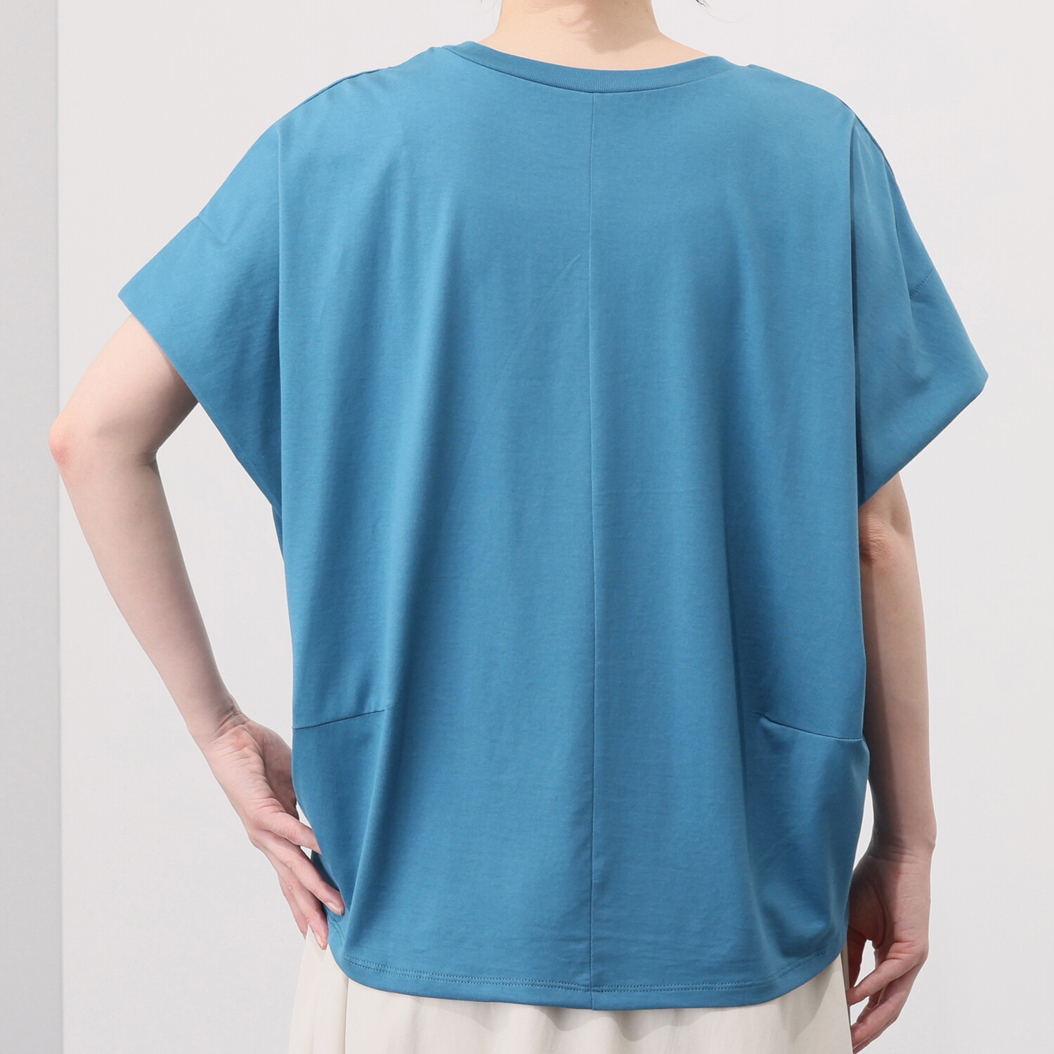 ルナリア 接触冷感・シルケット加工 ひやさらコットン ドルマンスリーブ ３Ｄプルオーバー