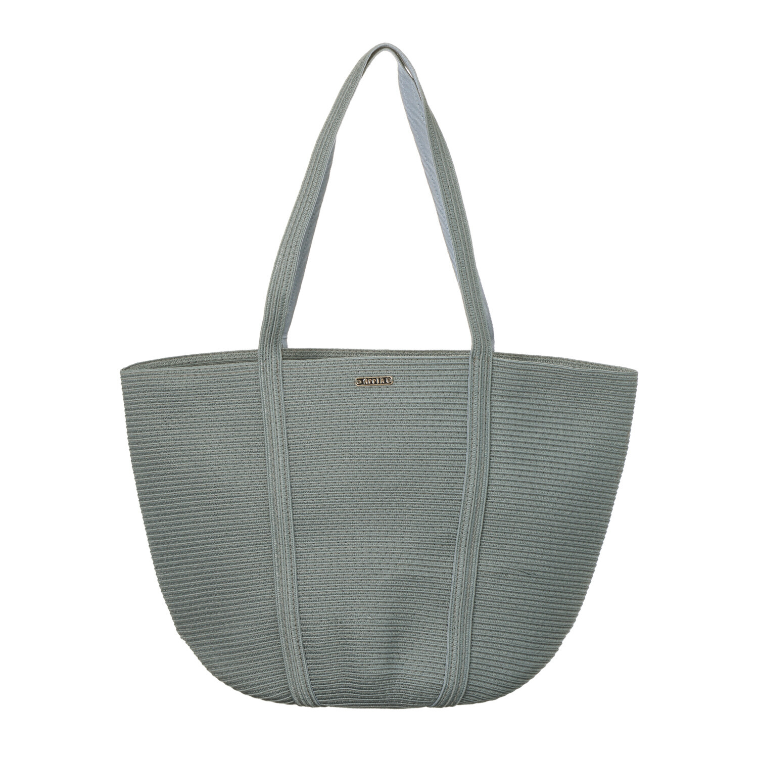 アッピア 洗える涼やかブレード あごひも付ハット＆ トートバッグの２点セット