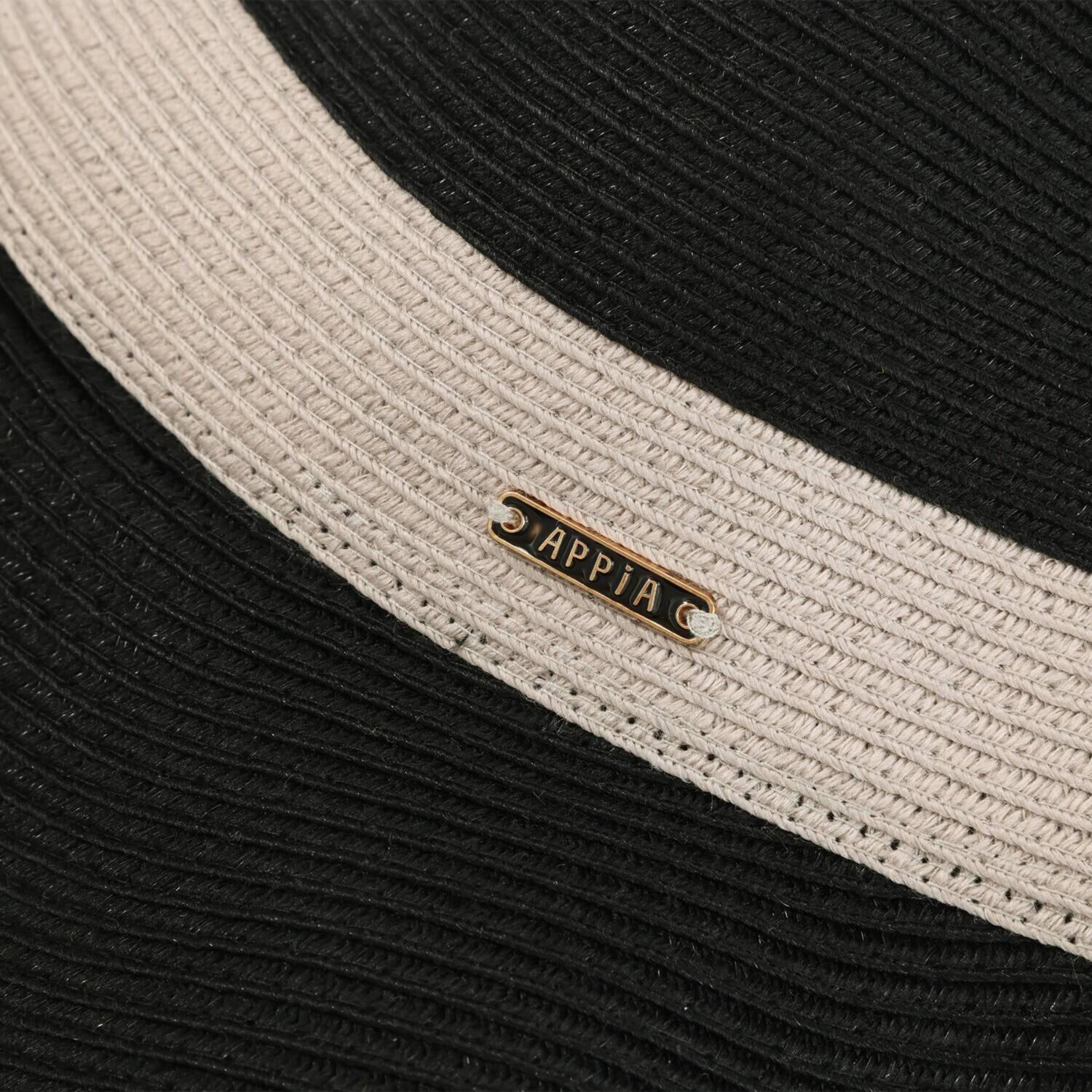 アッピア 洗える涼やかブレード あごひも付ハット＆ トートバッグの２点セット