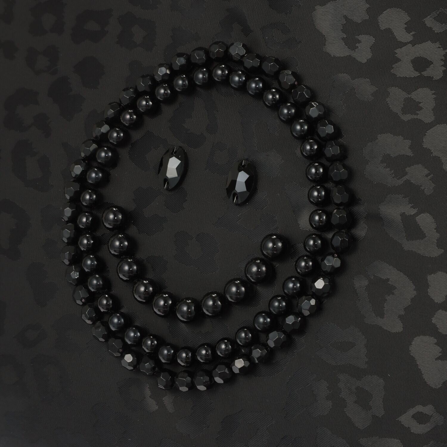 クーコ スマイリーフェイス キラキラデコ トートバッグ