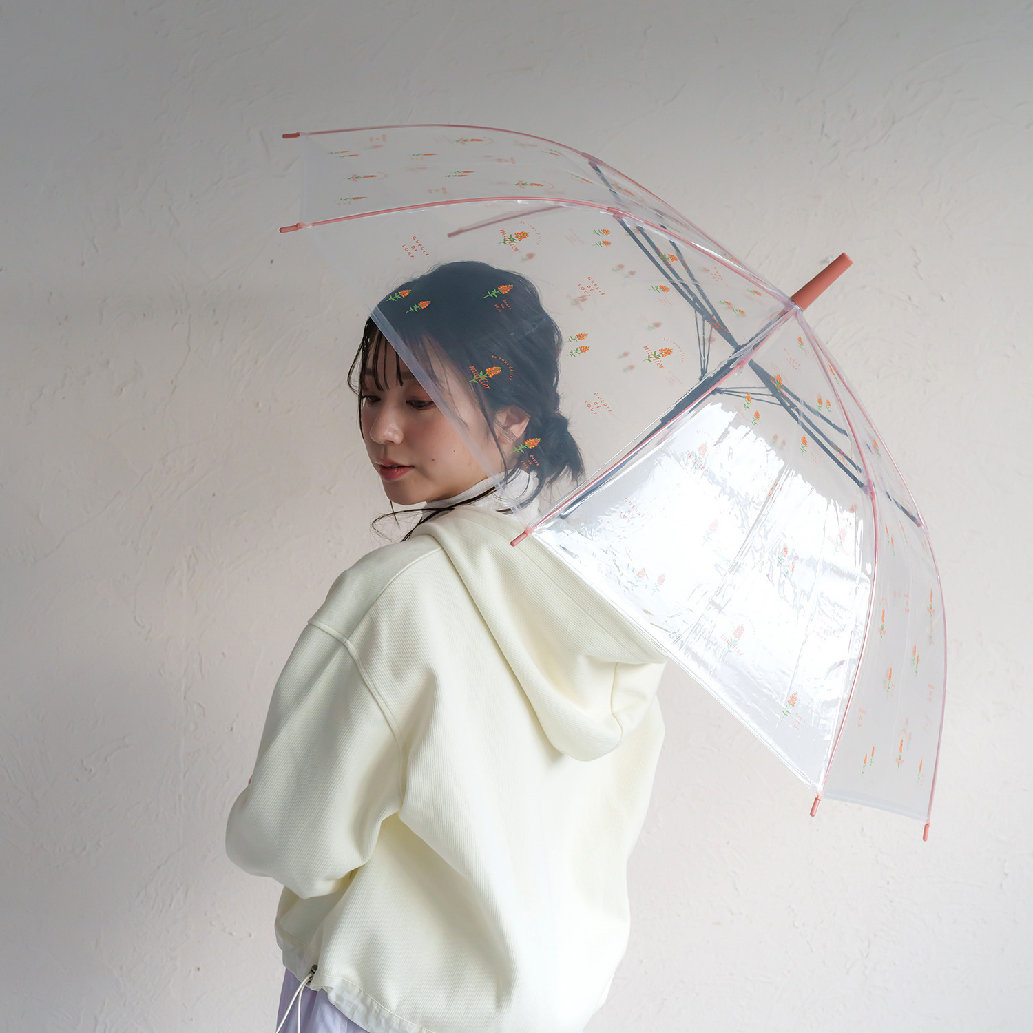 かわいい雑貨屋さん グロリア 花柄 ビニール傘