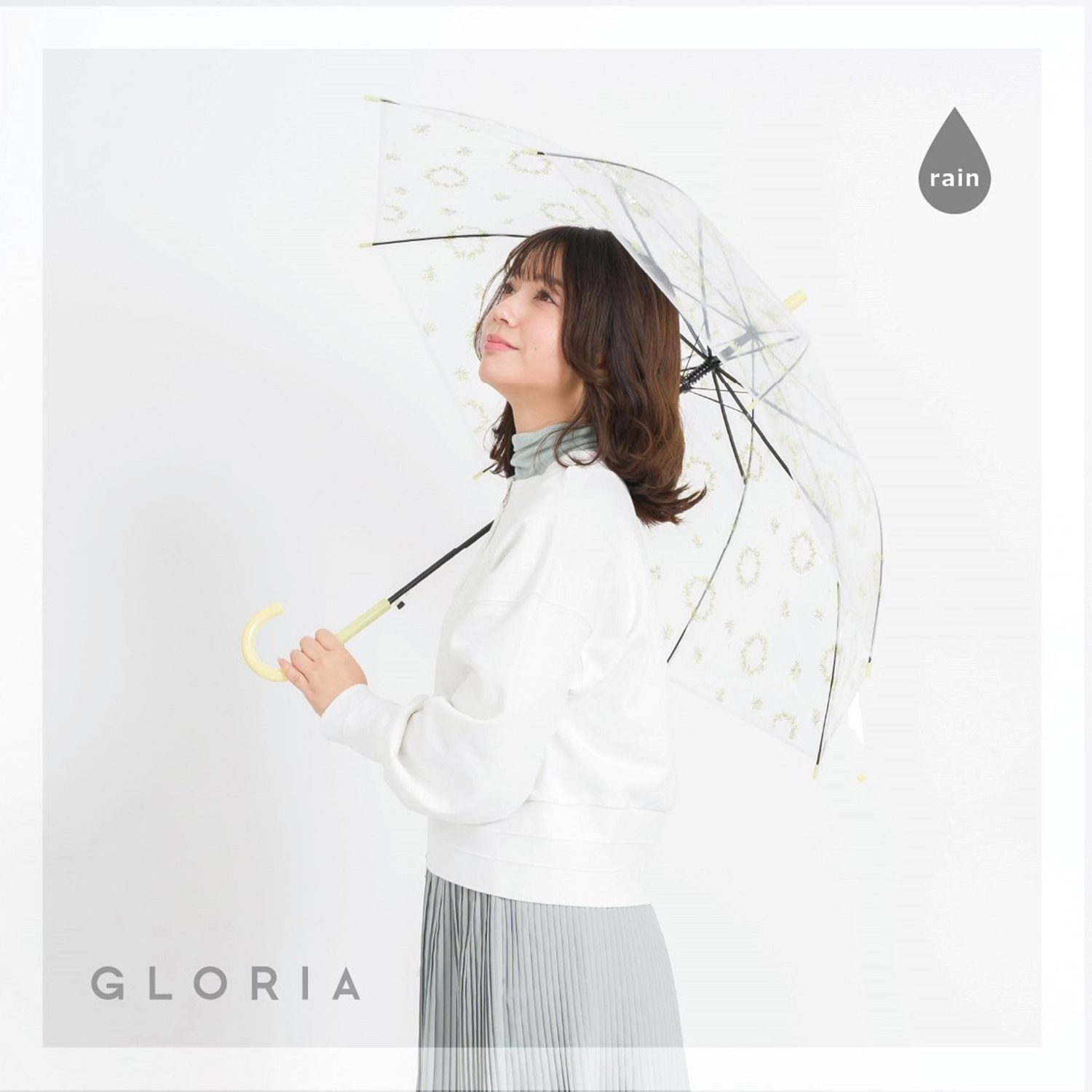 かわいい雑貨屋さん グロリア 花柄 ビニール傘