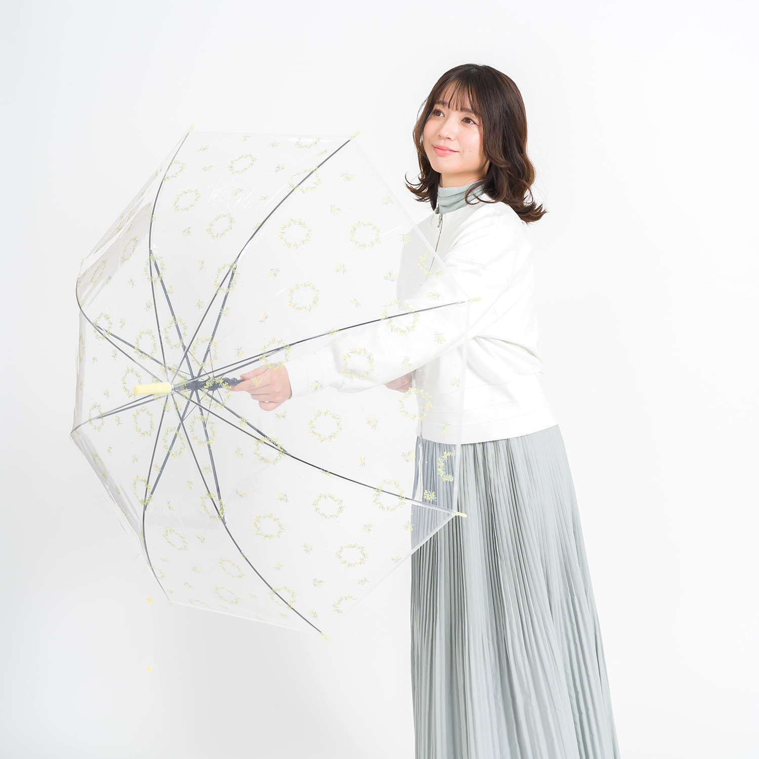 かわいい雑貨屋さん グロリア 花柄 ビニール傘