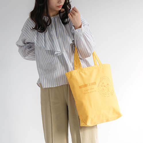 かわいい雑貨屋さん グロリア ３ポケット プリントアニマル トートバッグ