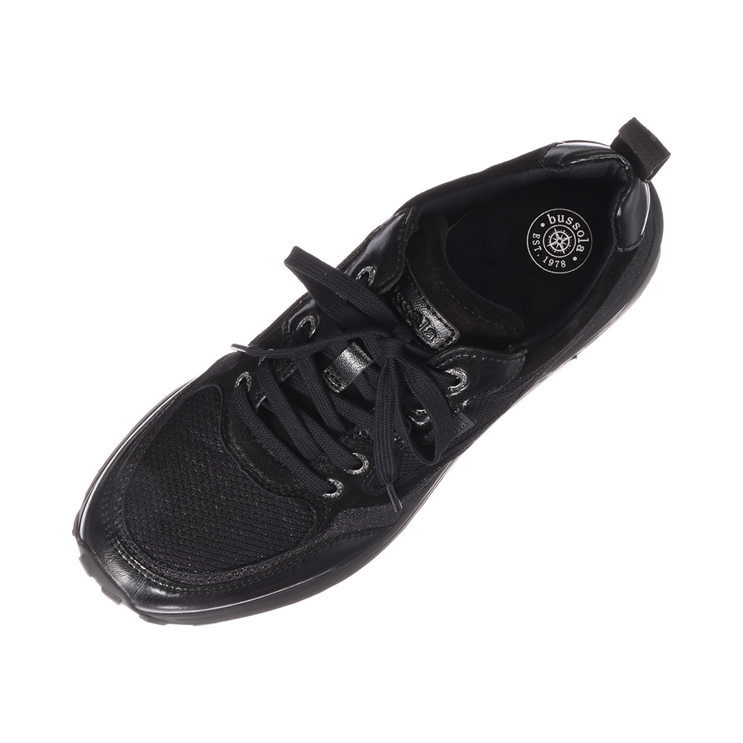 ブソラ 山羊革コンビ 軽量ＮＥＷ　ＢＭＳソール ヒールアップスニーカー